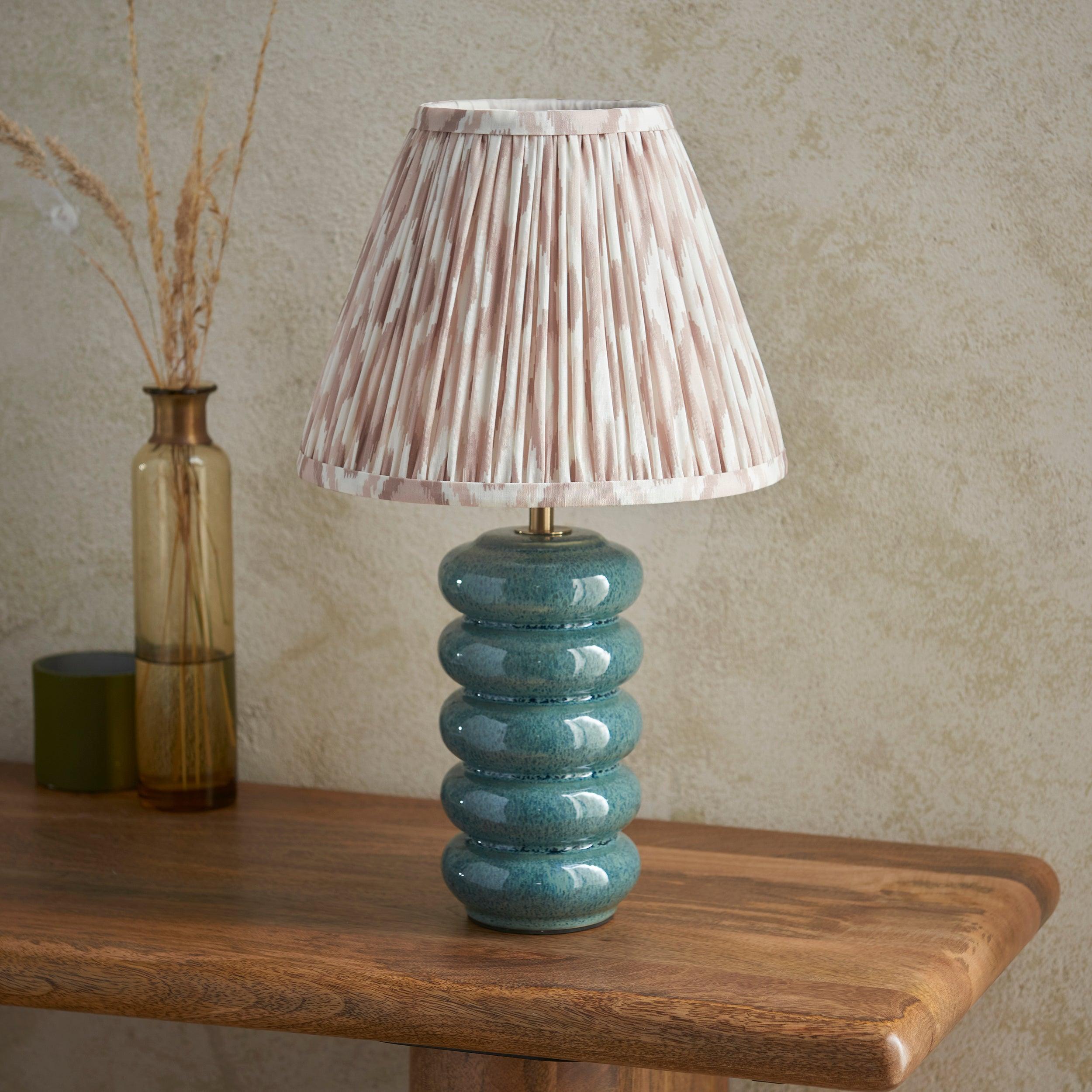 Squash Ceramic Table & Ikat 25cm Neutral Shade