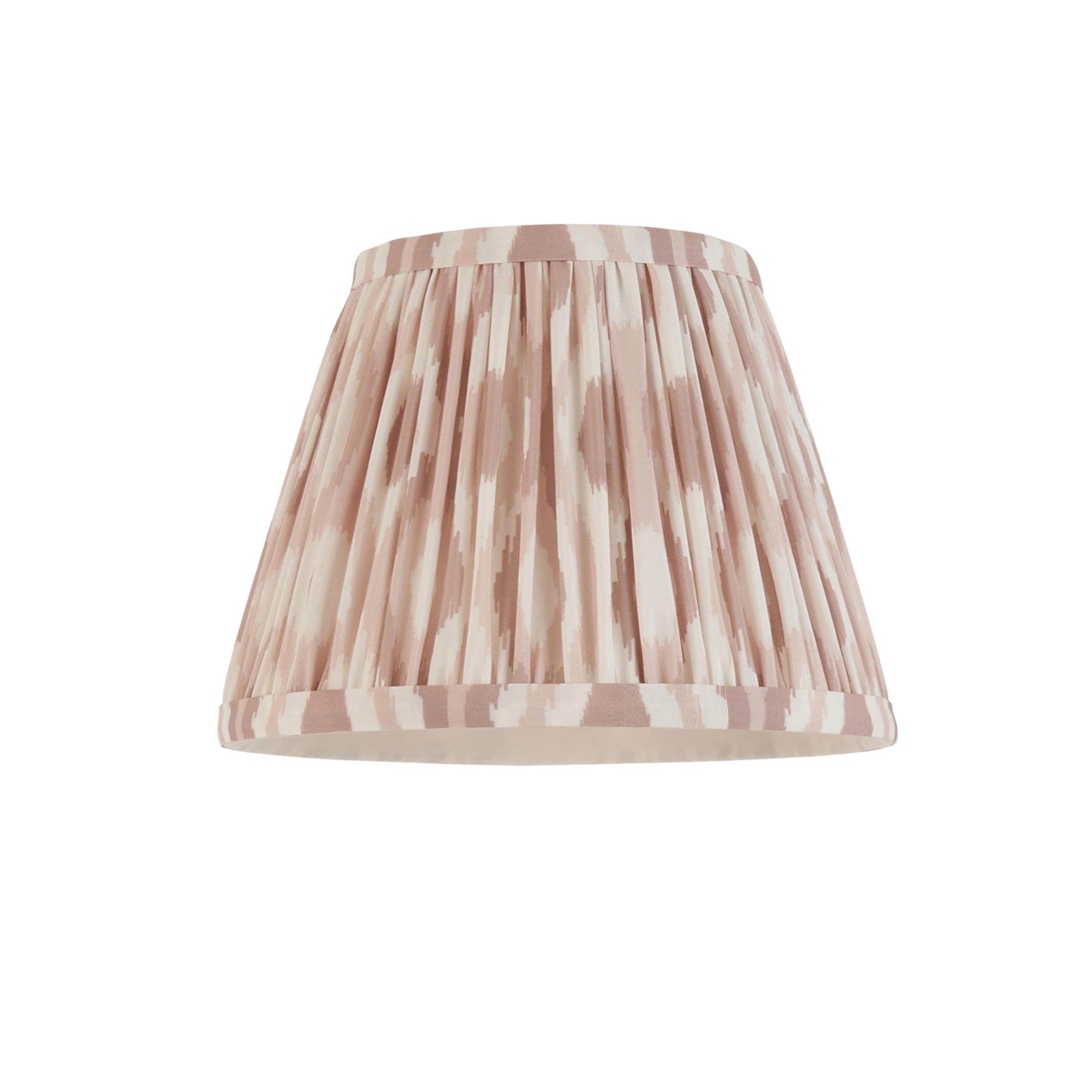Santiago Long Line Brass Wall Light With 20cm Neutral Ikat Shade