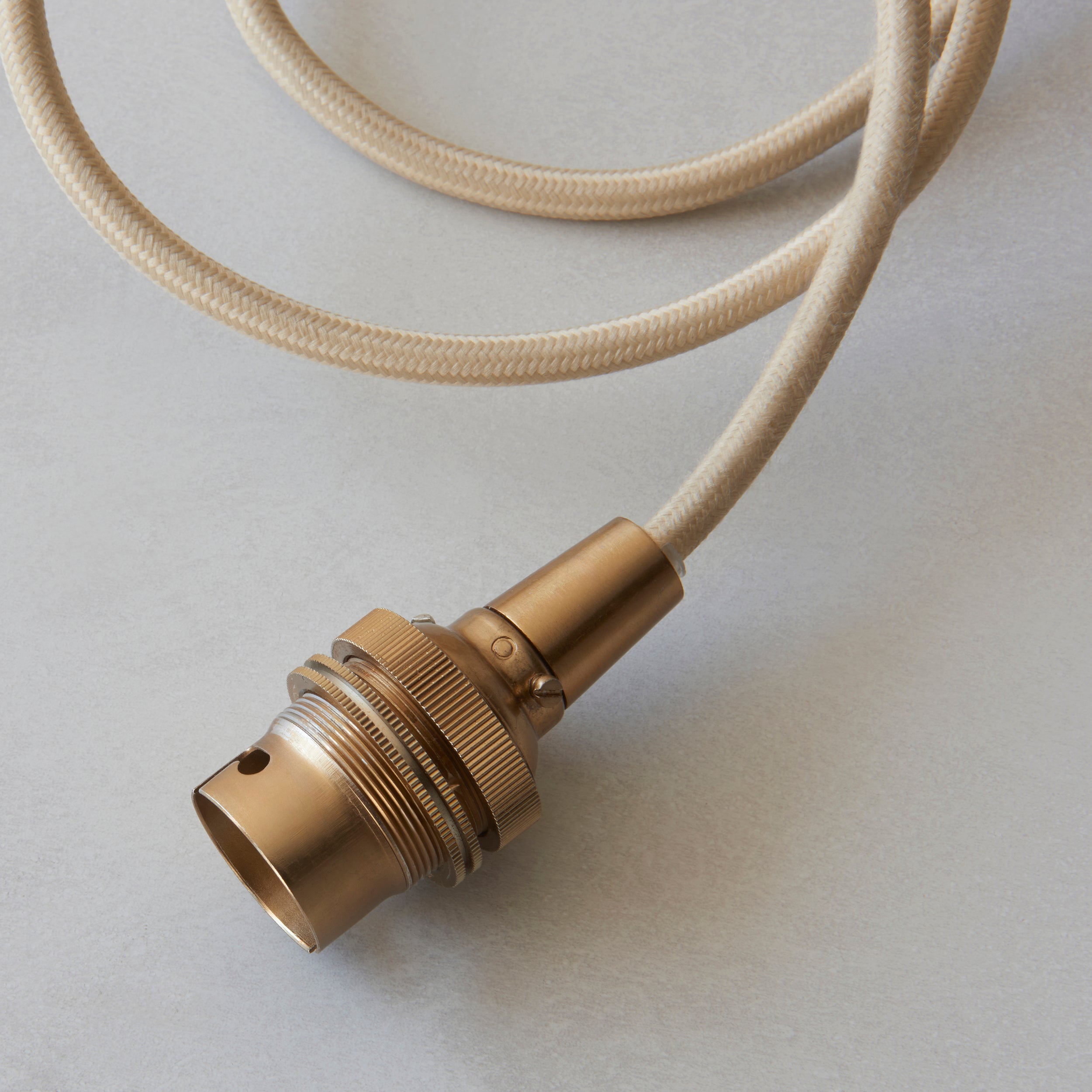 Eltham Brass & Natural Braided Flex Cable Set-OPEN-BOX-50-270826