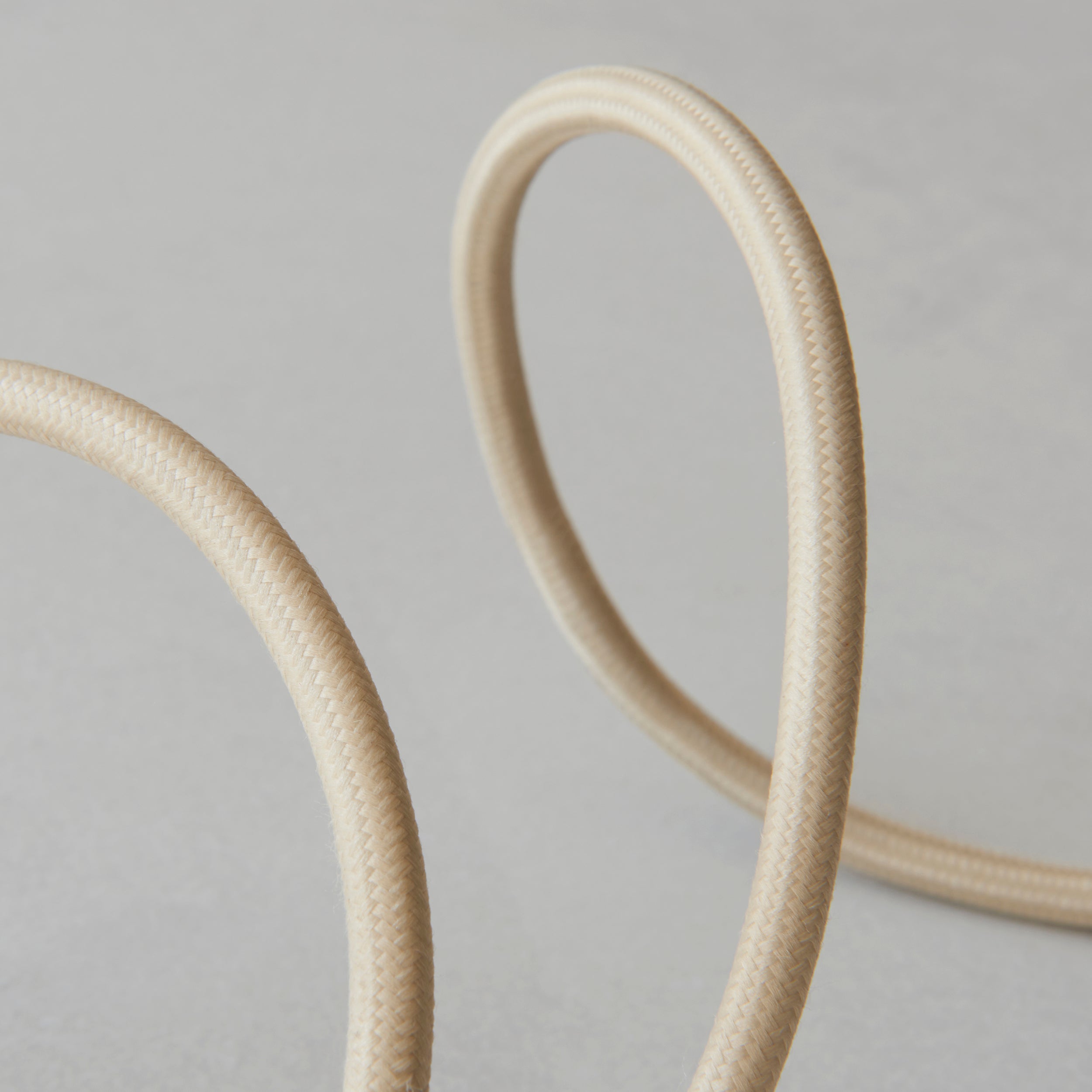 Eltham Brass & Natural Braided Flex Cable Set