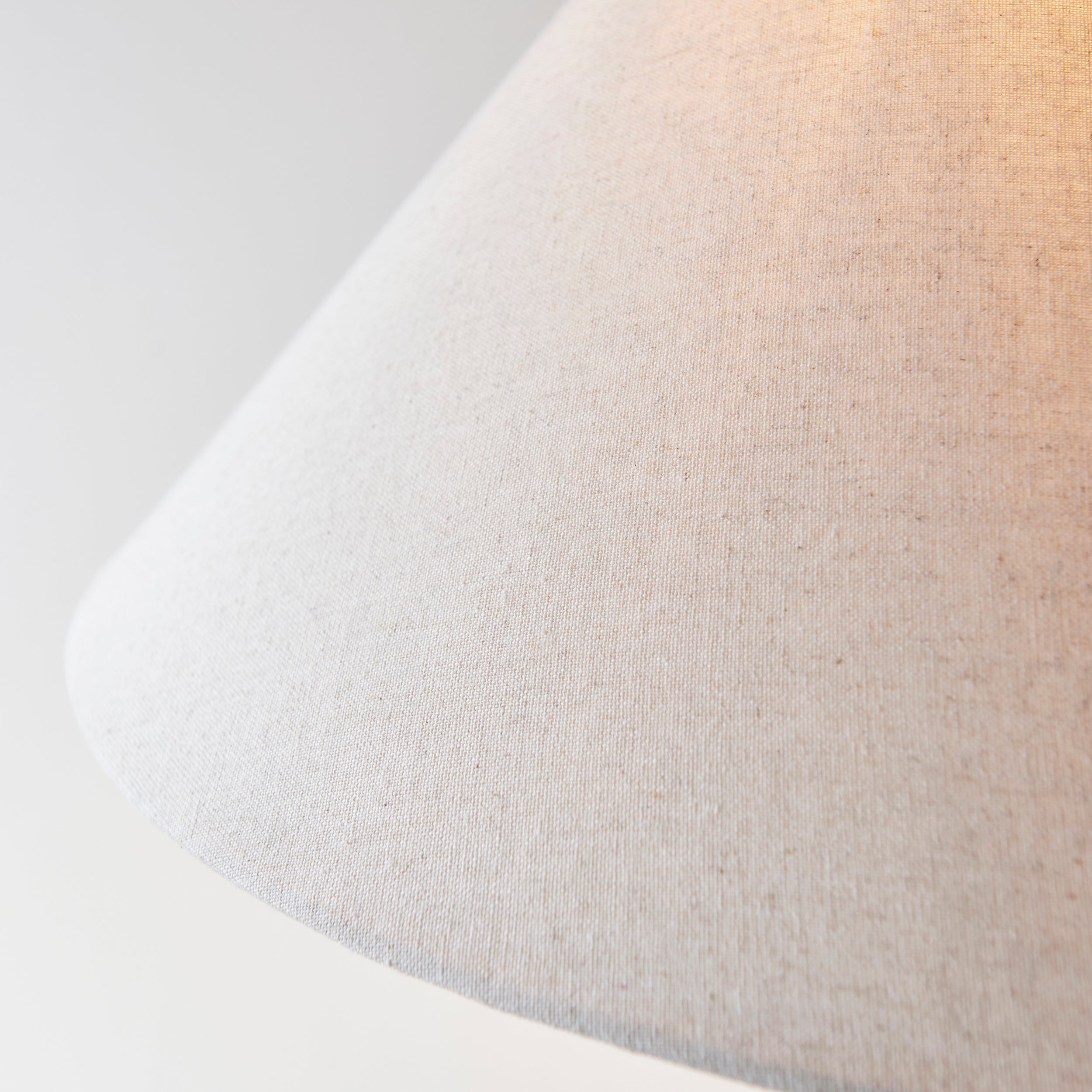 Lille Antique Brass 1 Light Floor Lamp Linen Shade