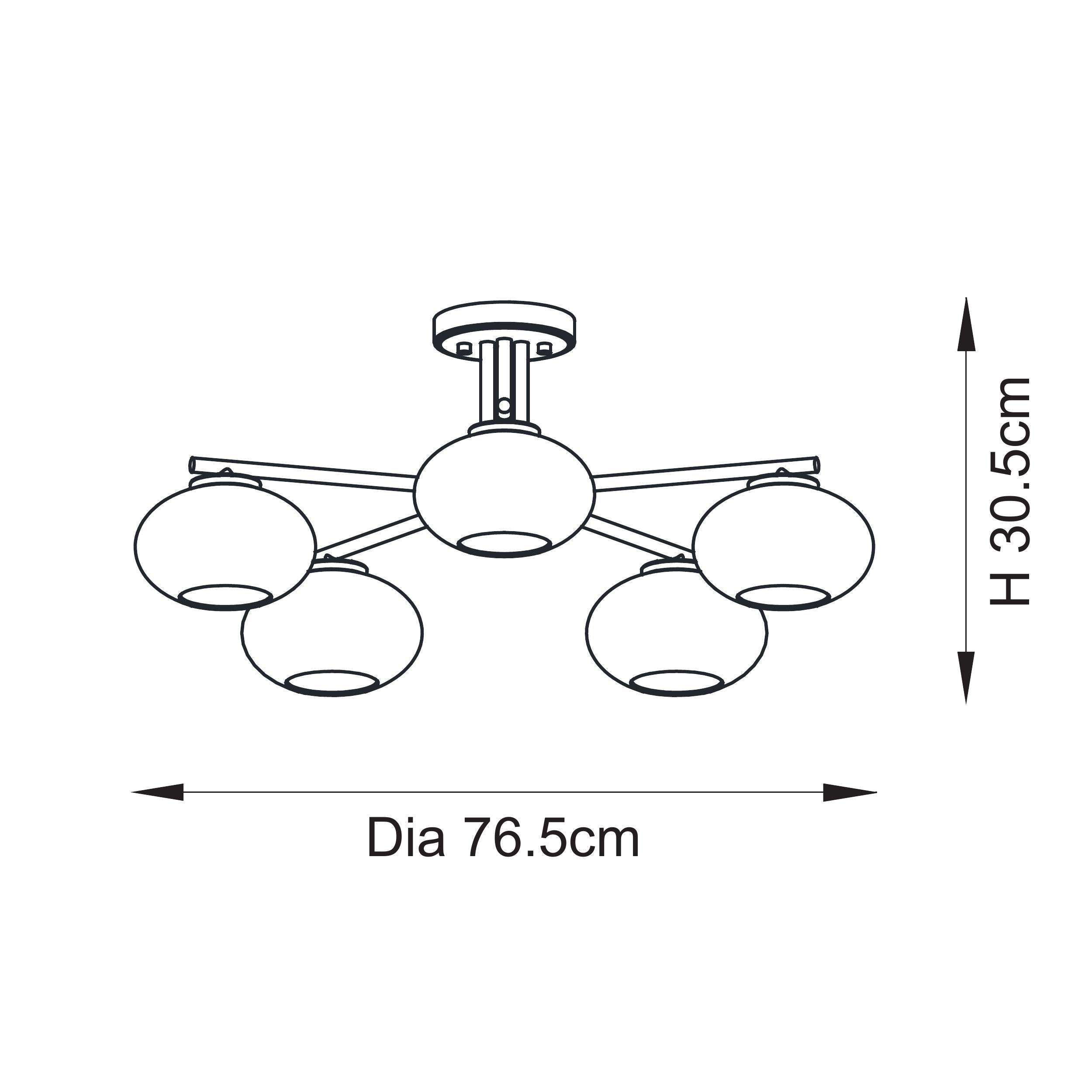 Jacob Brass Wall Light - Bubble Glass Shade