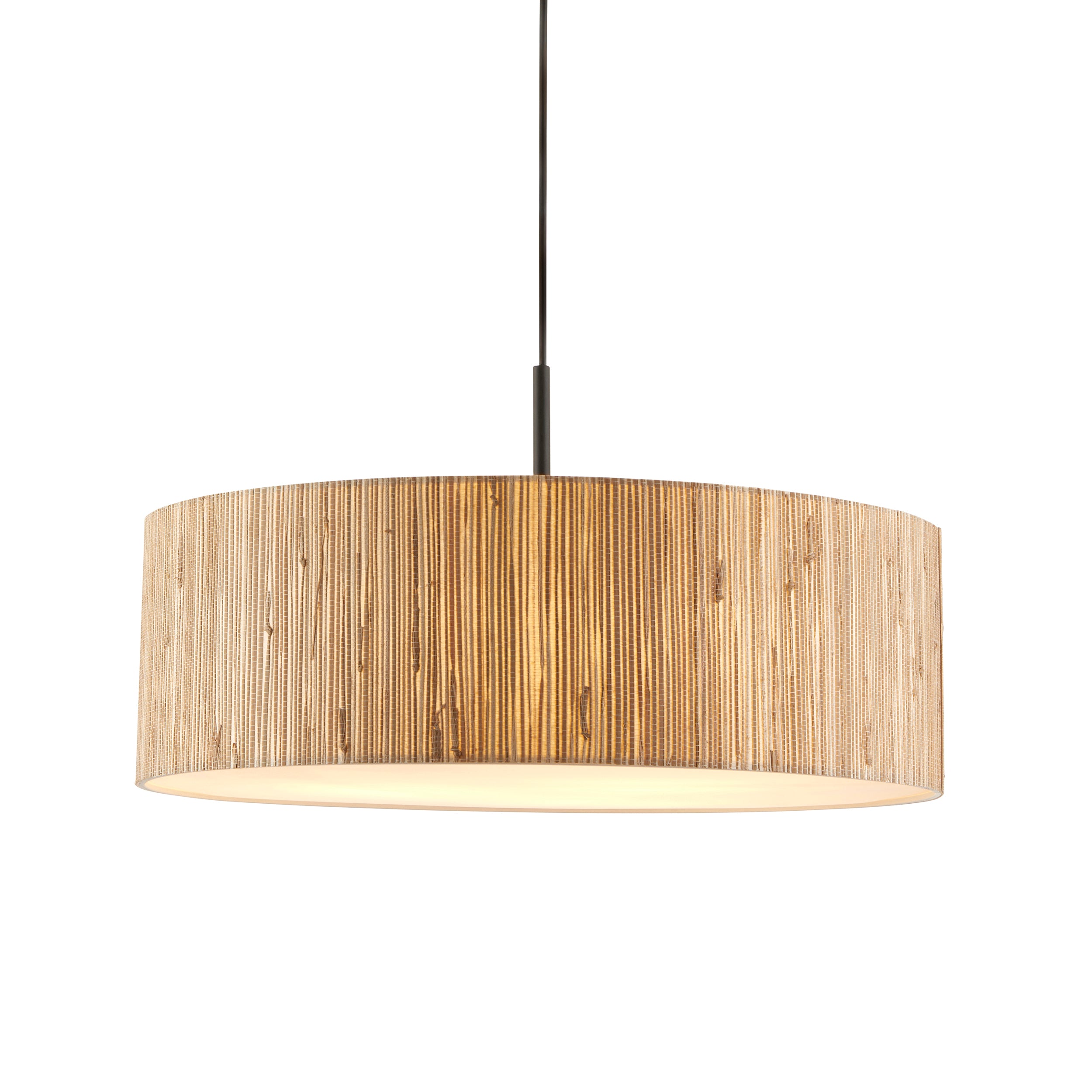 Longshore 3 Light Black & Seagrass Linear Pendant