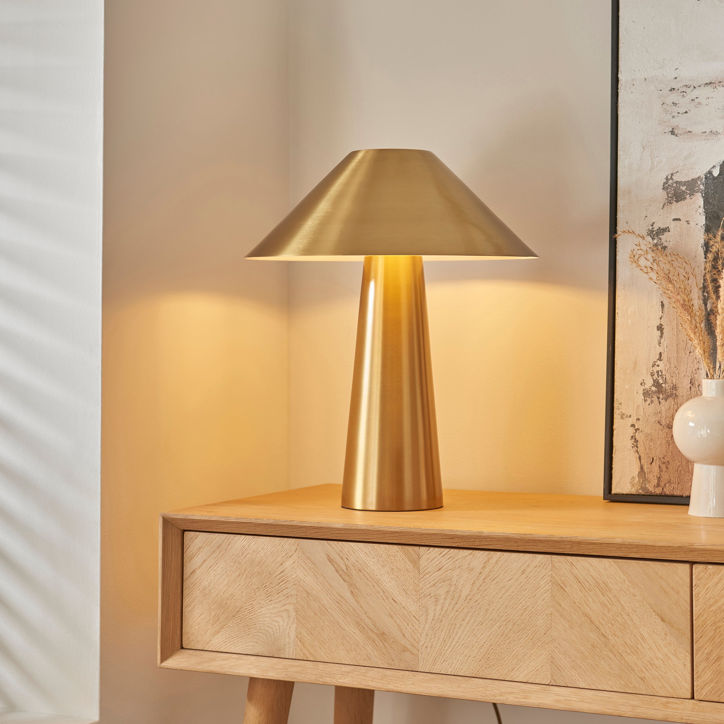 Isak Brass Metal Table Lamp