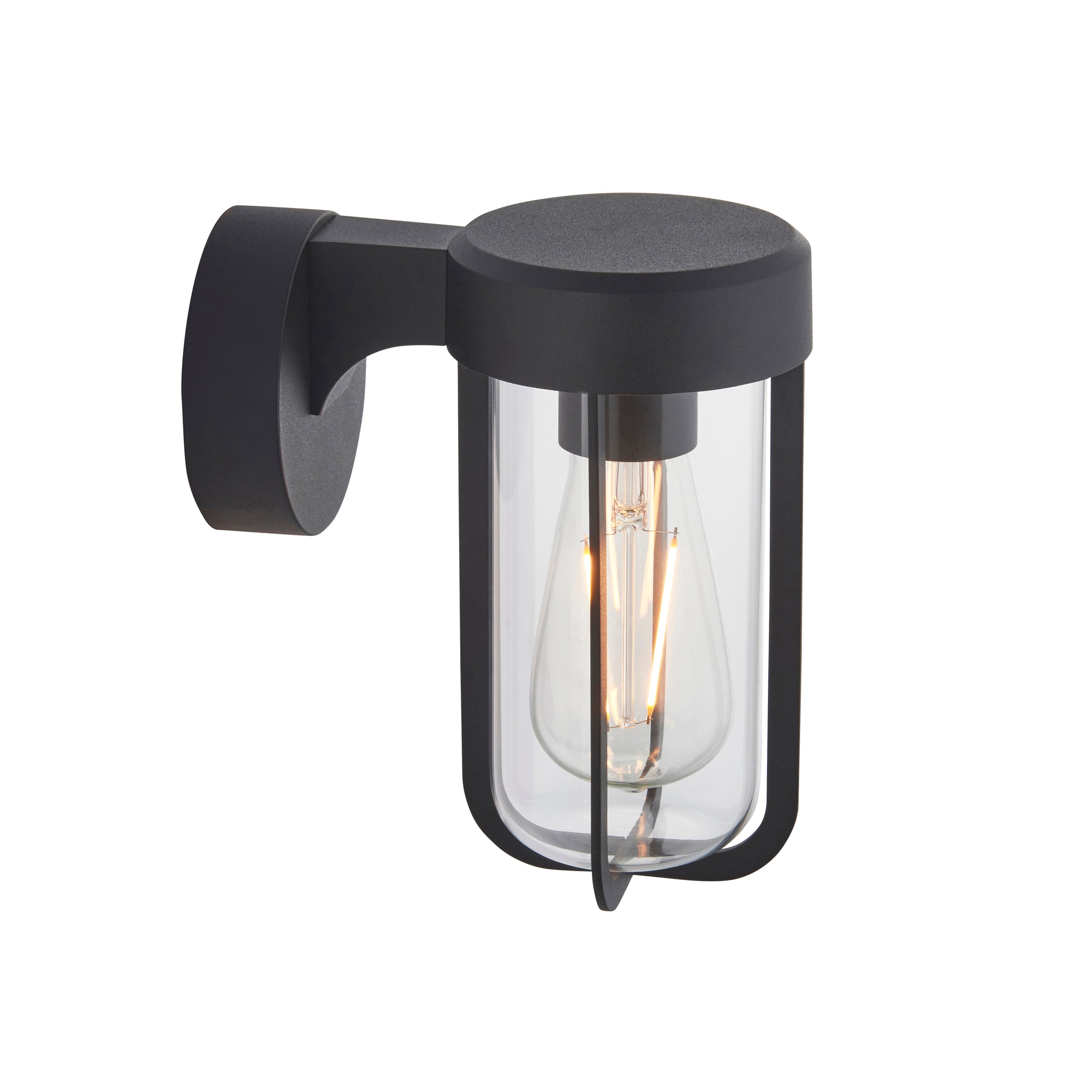 Lucca Black Oudoor Wall Light 118758 by Endon Lighting