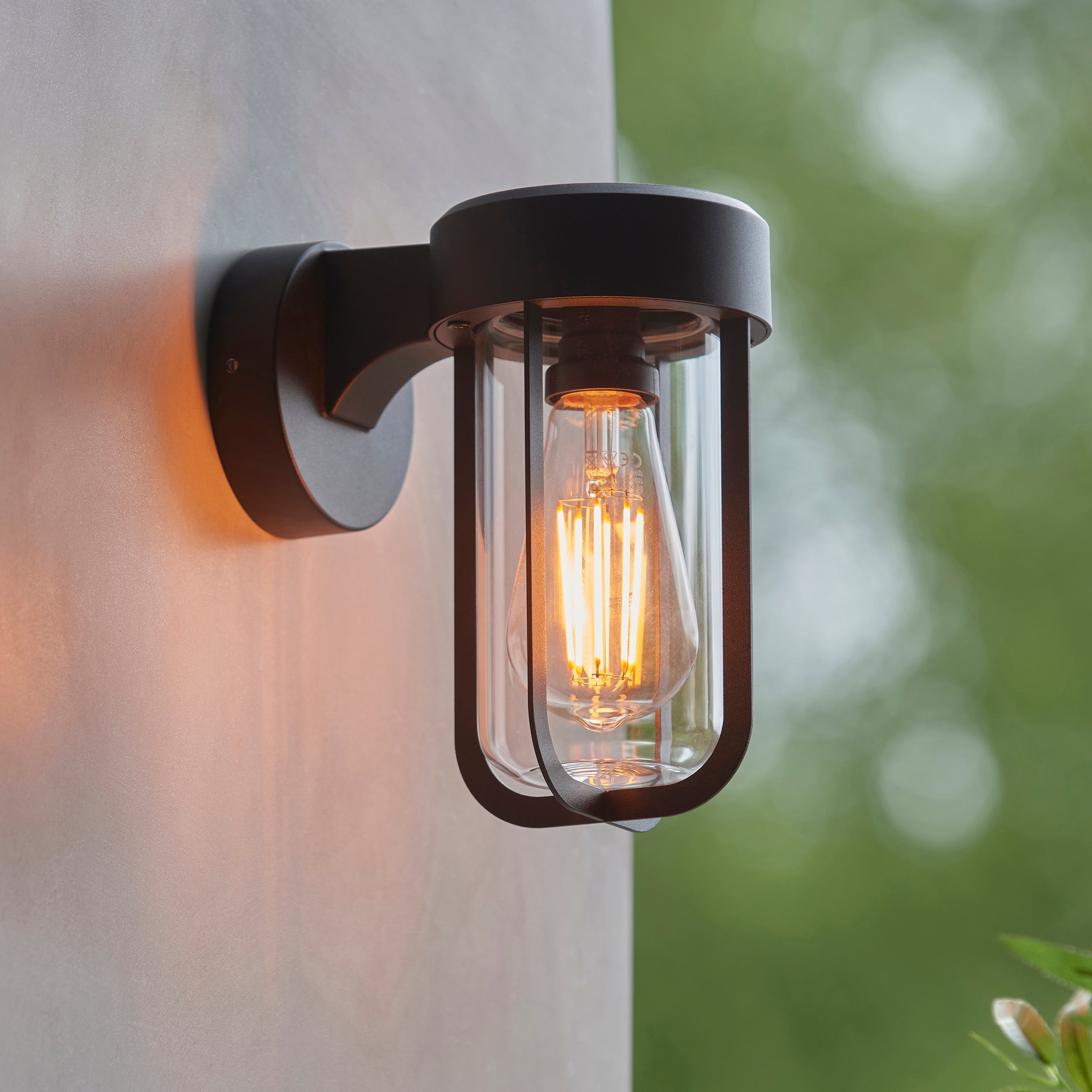 Lucca Black Oudoor Wall Light