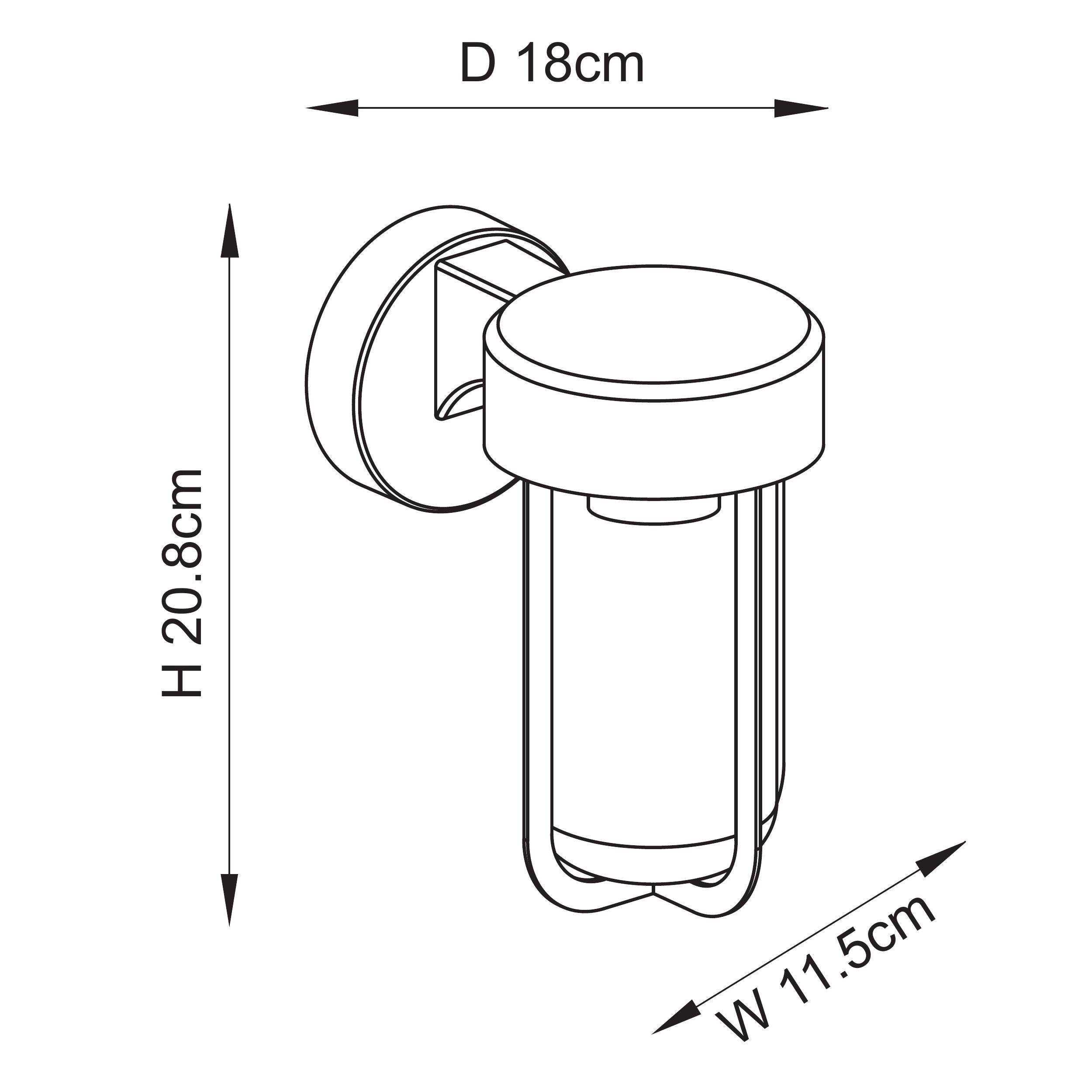 Lucca Black Oudoor Wall Light