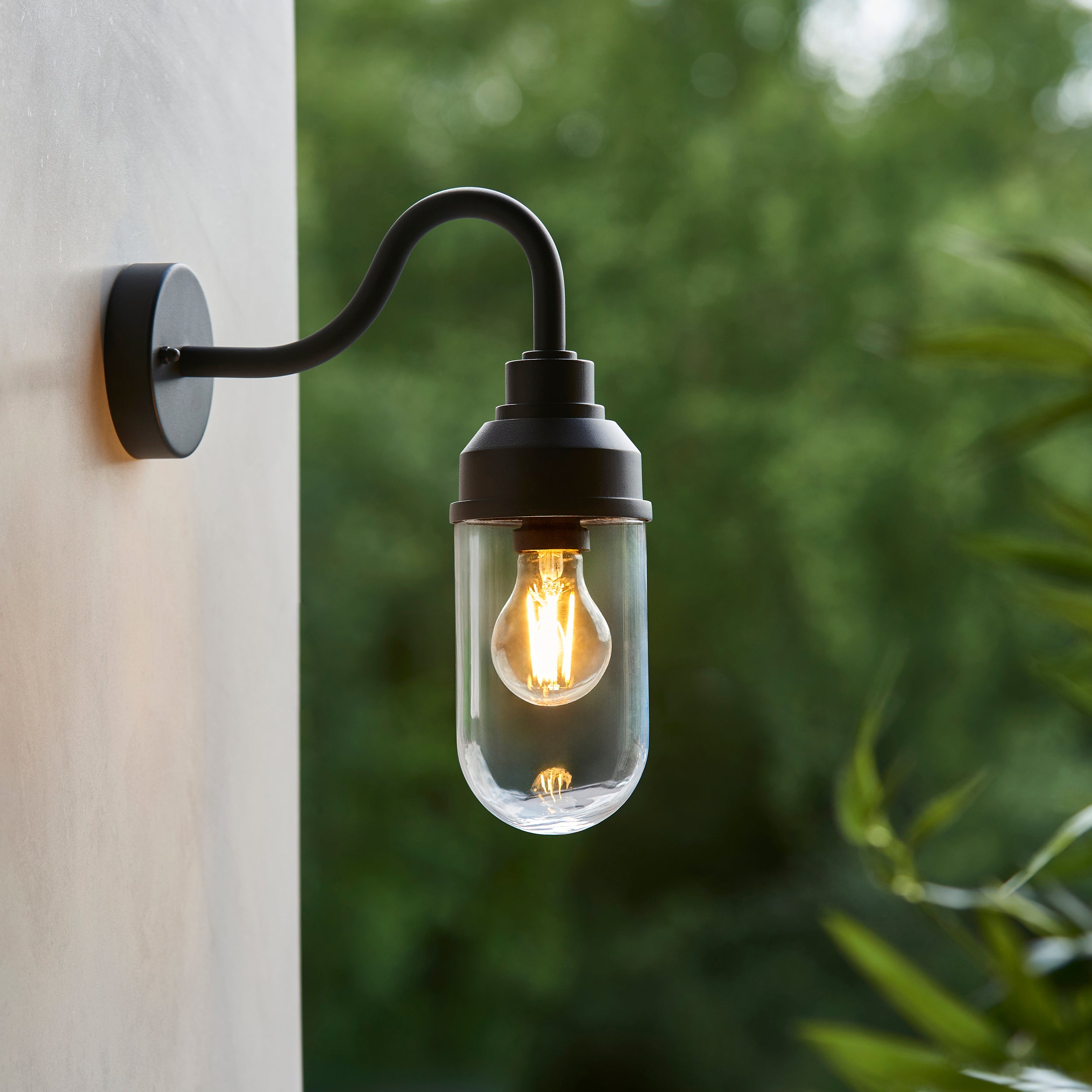 Truro Black Outdoor Wall Light