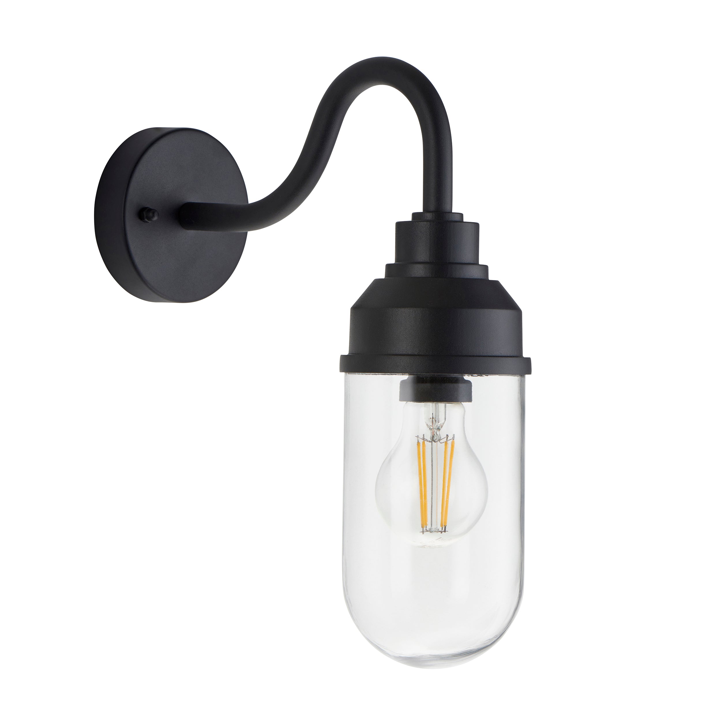 Truro Black Outdoor Wall Light