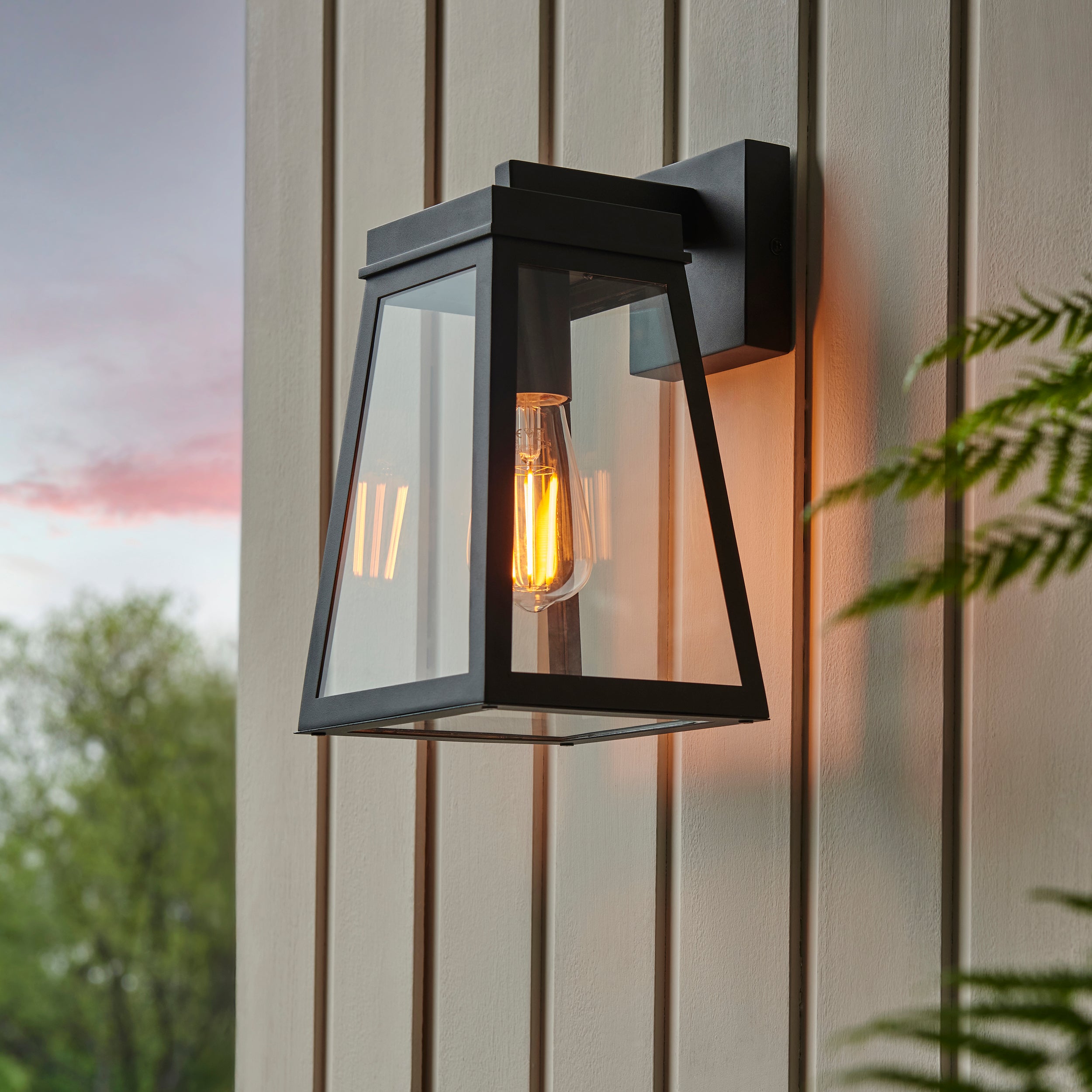 Lymington Black Outdoor Wall Light