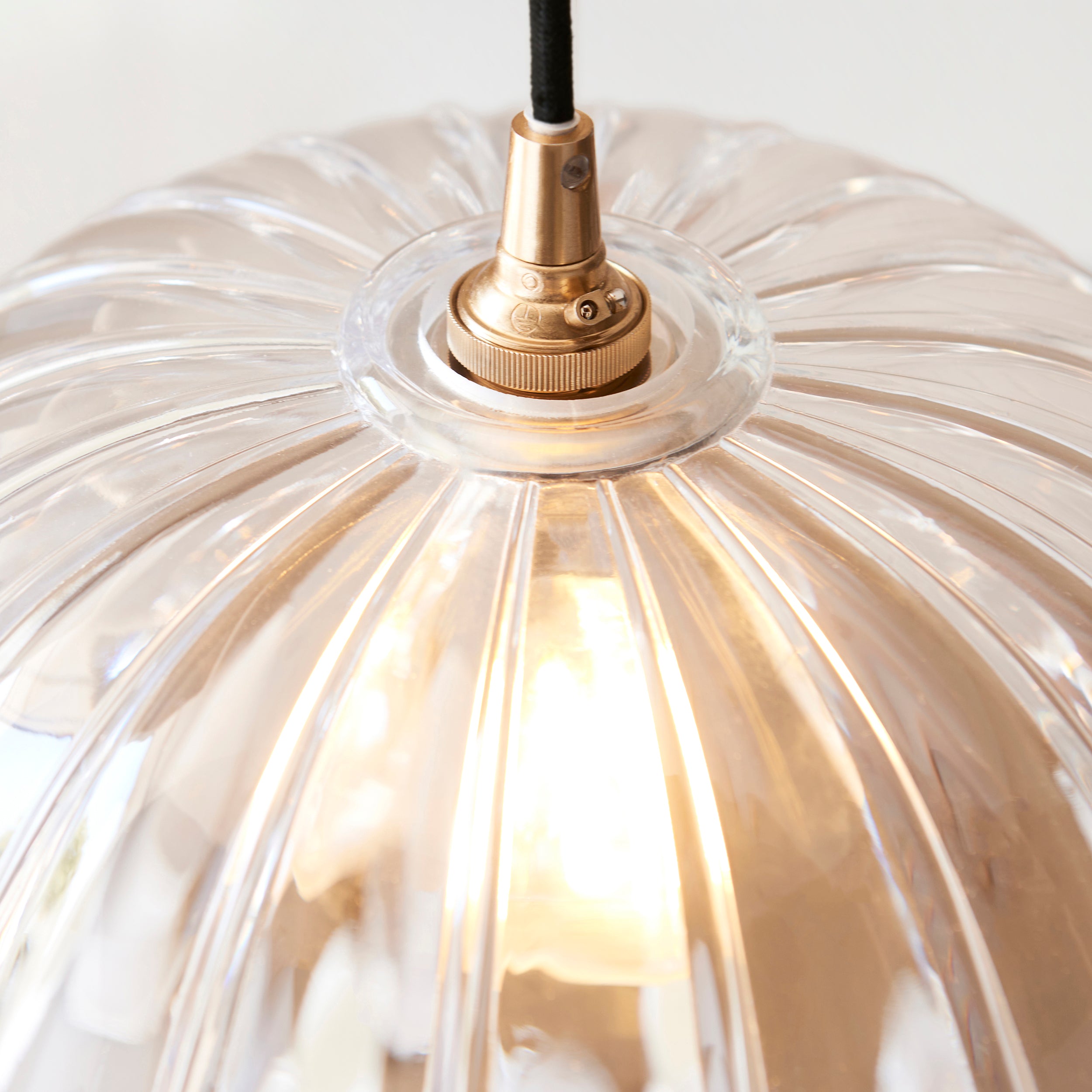 Carnation Easyfit Clear Glass Pendant (Shade Only)