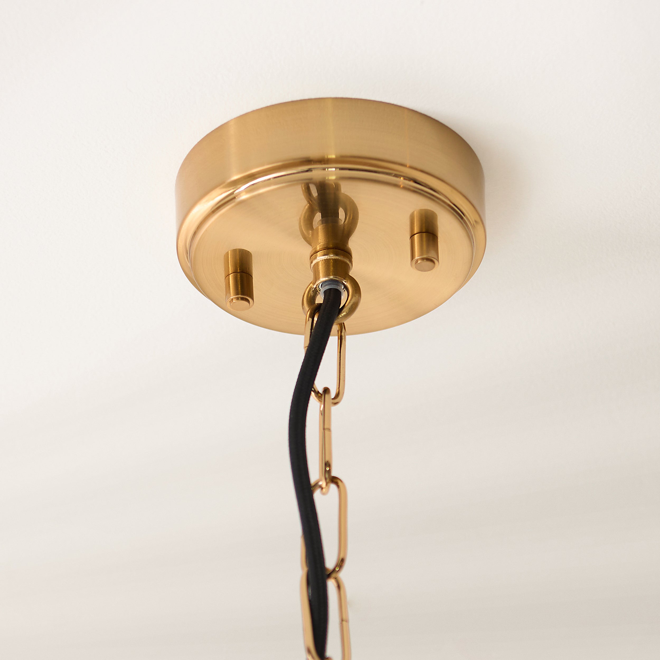 Hammond Grand Brass and Glass Panel Pendant