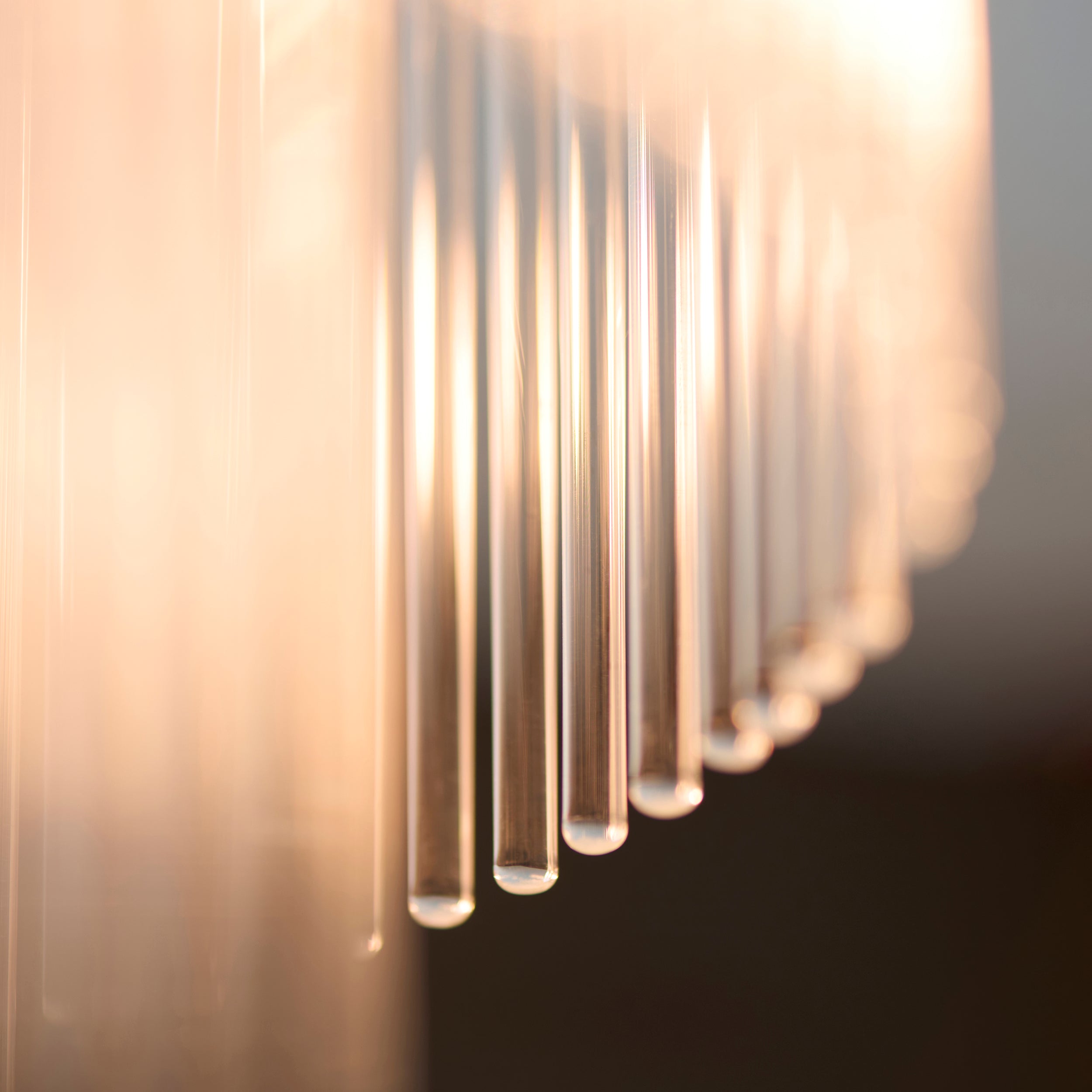 Marietta Brass 1 Light Flush - Glass Rods