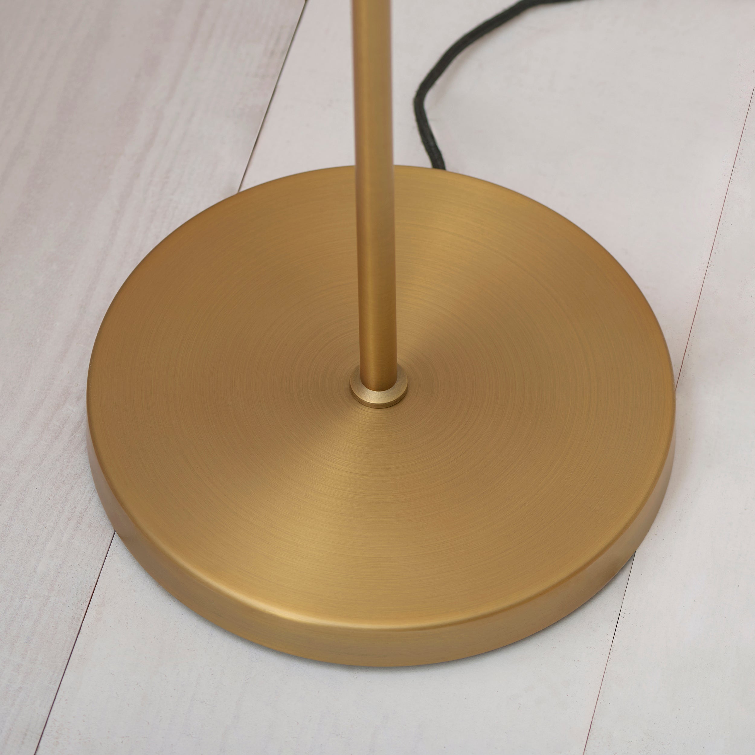 Cerchio 3 light Gold and Opal Shaded Floor Lamp