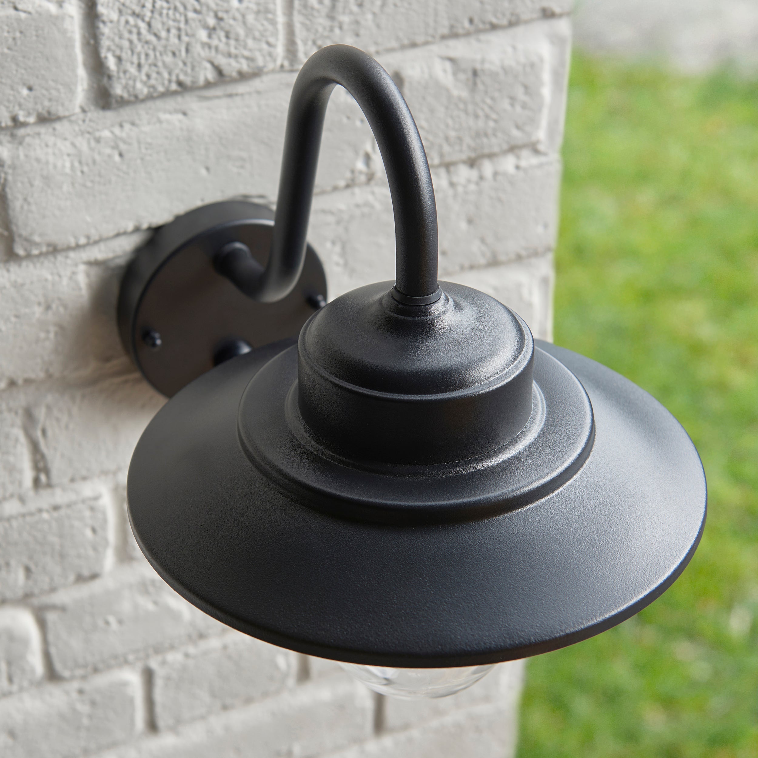 Thornton PIR Black Outdoor Wall Light - IP44-OPEN-BOX-50-290626