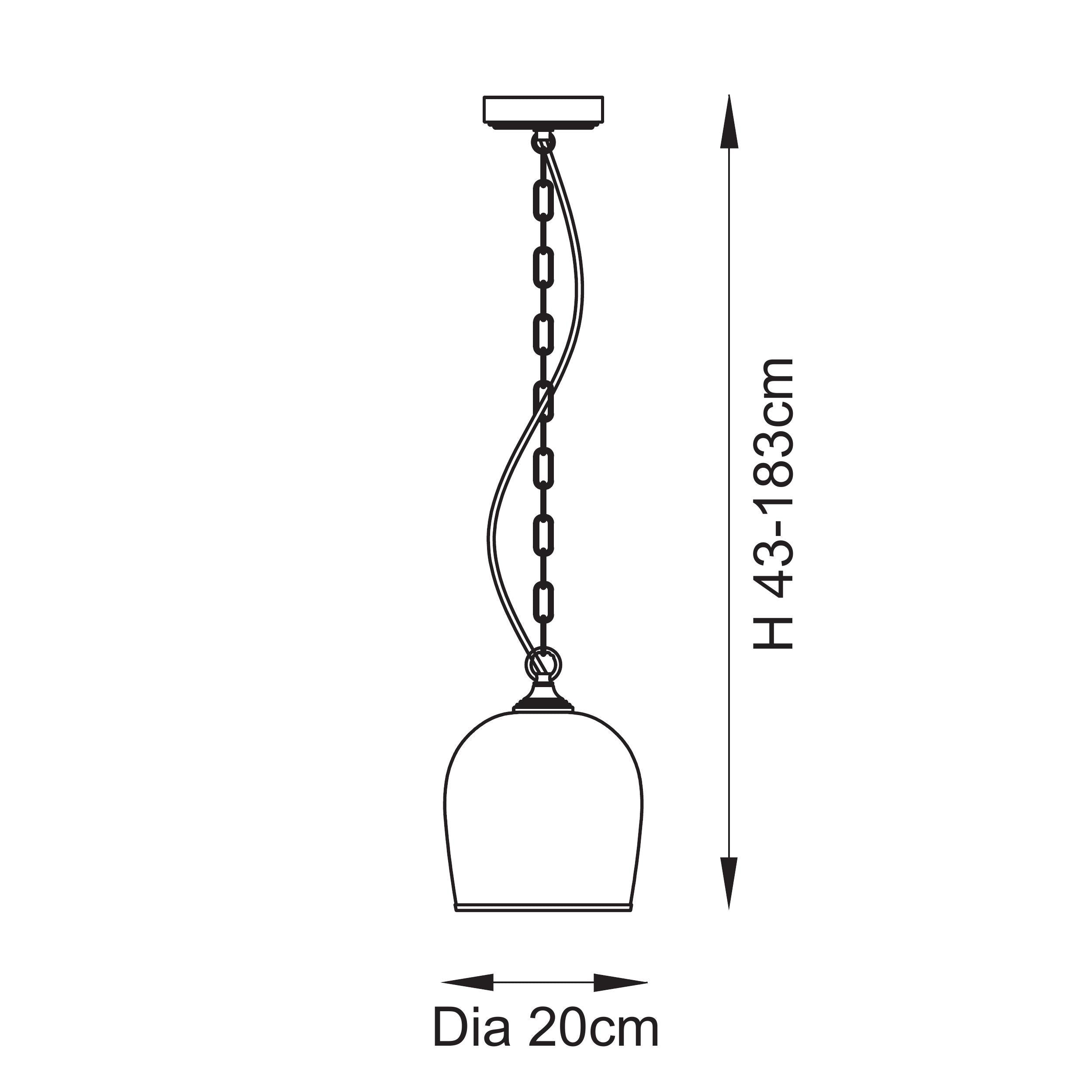 Ashcroft Brass Ceiling Pendant With Clear Glass Shade