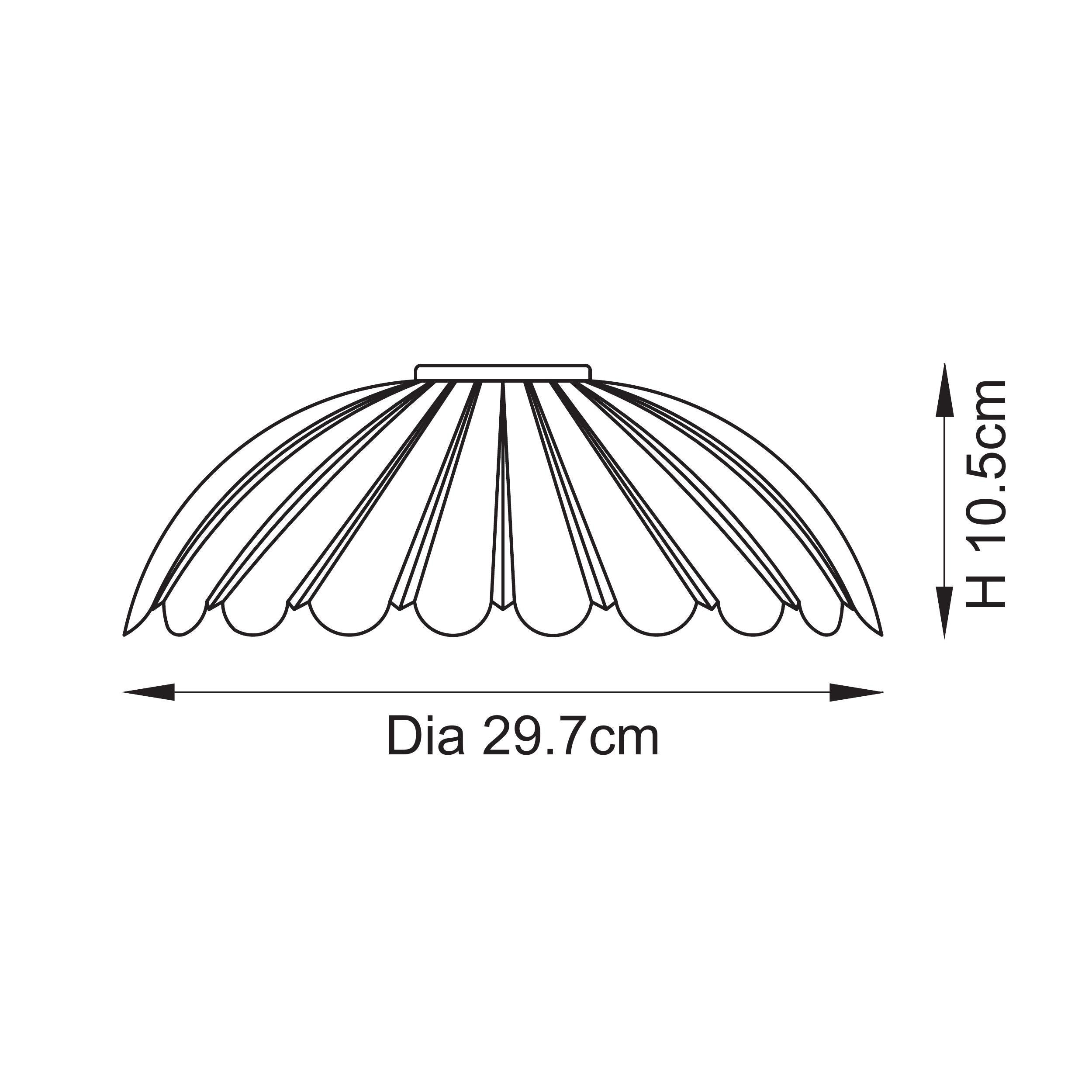 Eltham & Carnation Glass Pendant - Natural Braided Cable