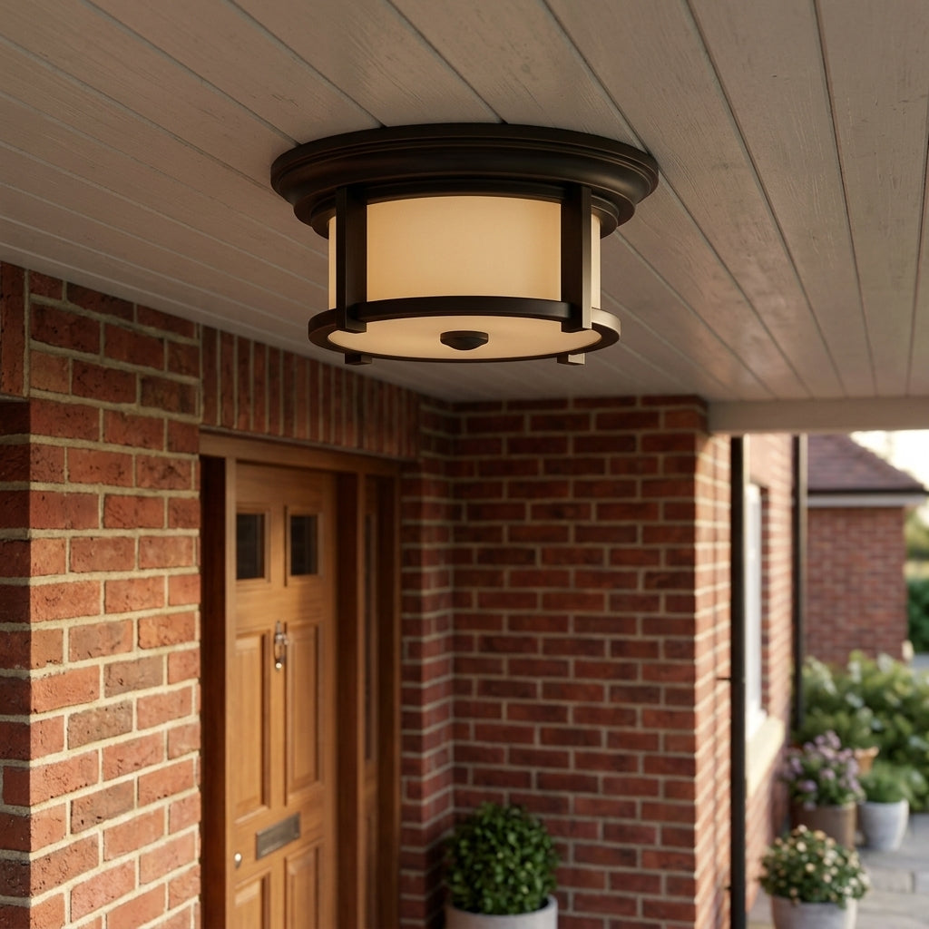Feiss Merrill Heritage Bronze Outdoor Porch Ceiling  Lantern-warehouse-clearance-140826