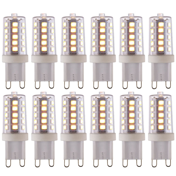12 X G9 LED SMD Dimmable Light Bulb 3.7W Warm White