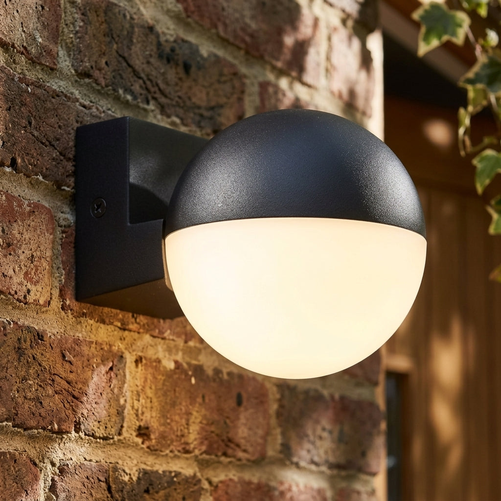 Lutec Looma IP54 Adjustable LED Outdoor Wall Light - Grey — alternate view