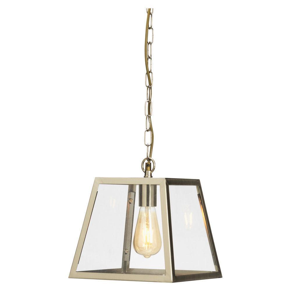 Oaks Lighting Riga I Light Antique Chrome Ceiling Pendant-warehouse-180926