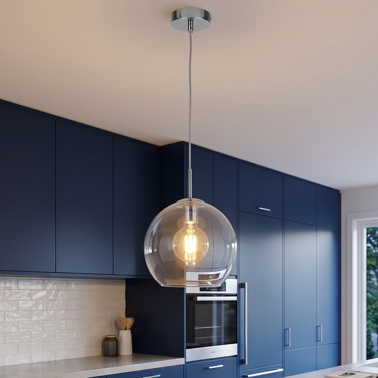 Balls Small Glass Kitchen Ceiling Light