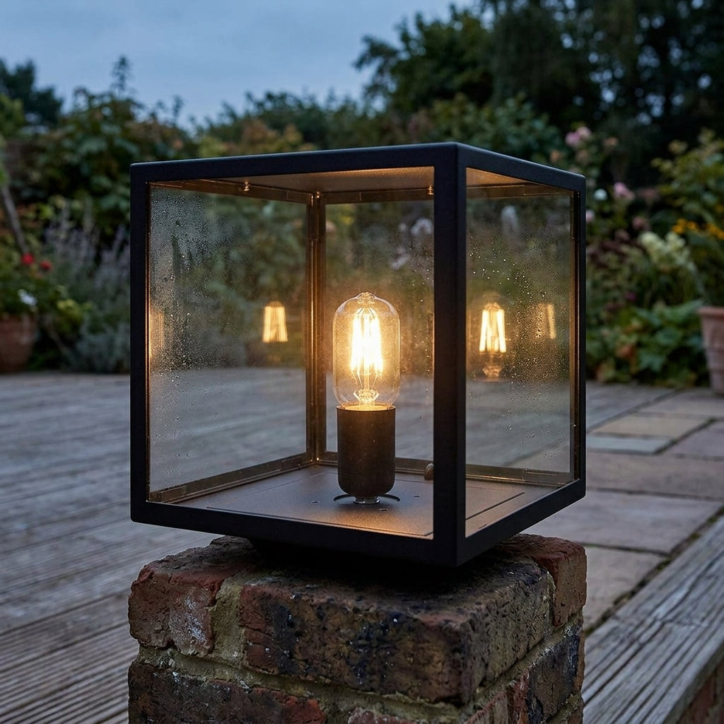 Norlys Lofoten Black Outdoor Pedestal Light