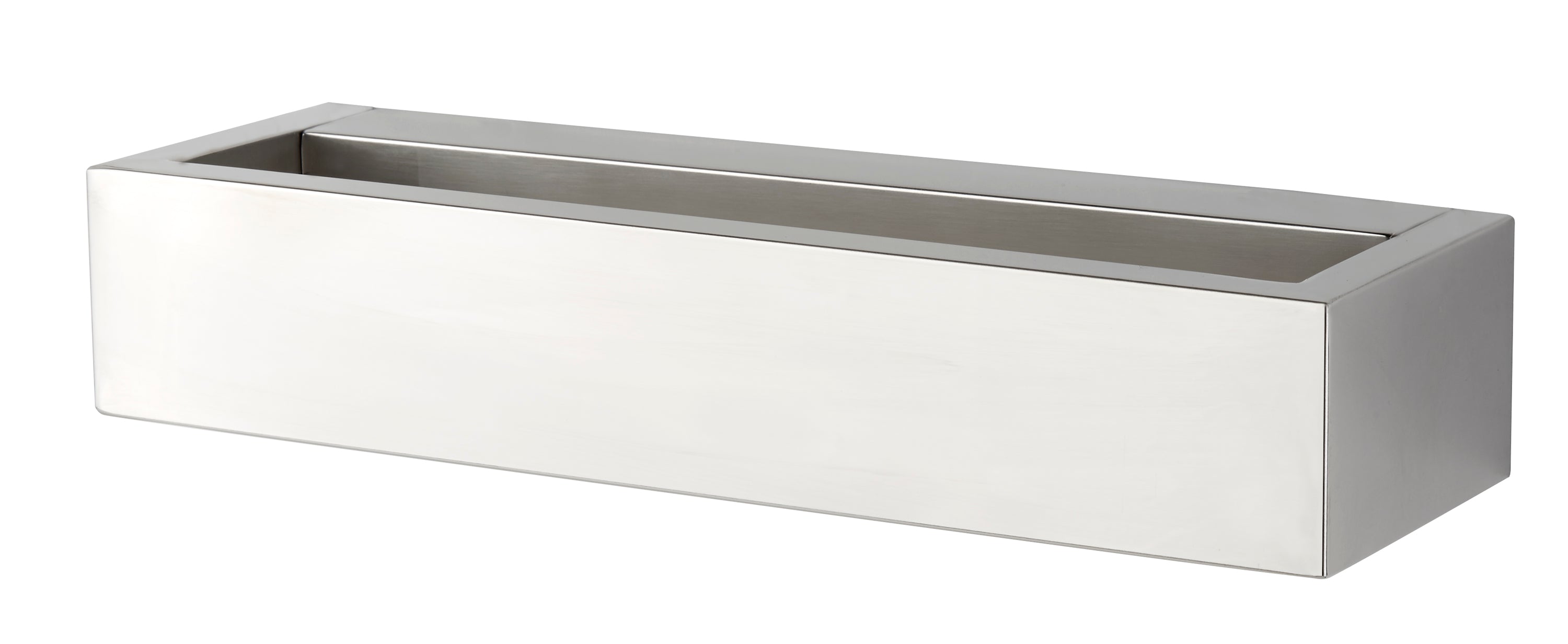 Searchlight Serenity LED Rectangle Wall Bracket - Chrome & Frosted Glass