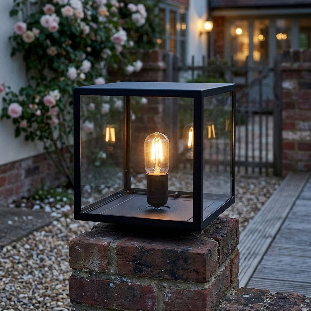 Norlys Lofoten Black Outdoor Pedestal Light