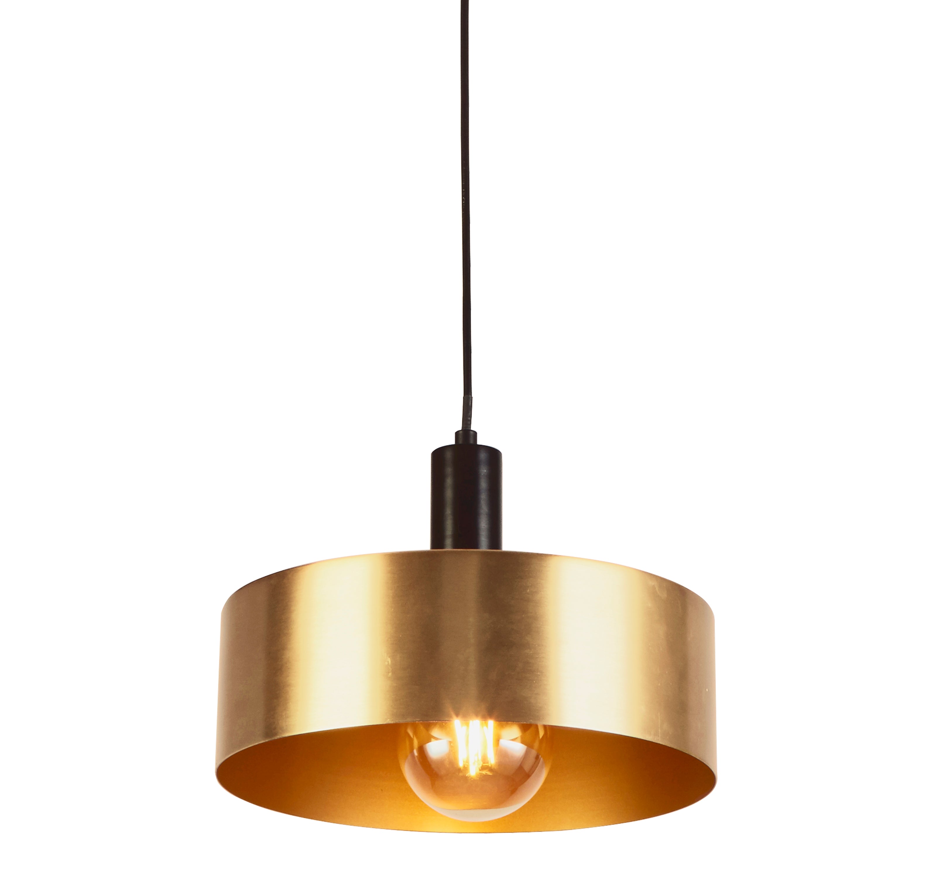 Searchlight Knox Black & Gold Pendant