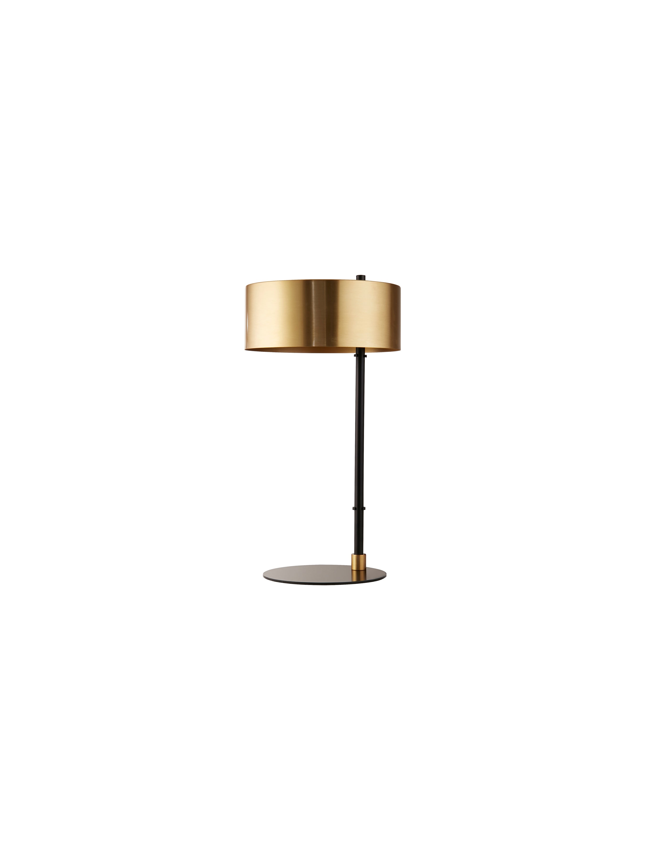 Searchlight Knox Black & Gold Table Lamp