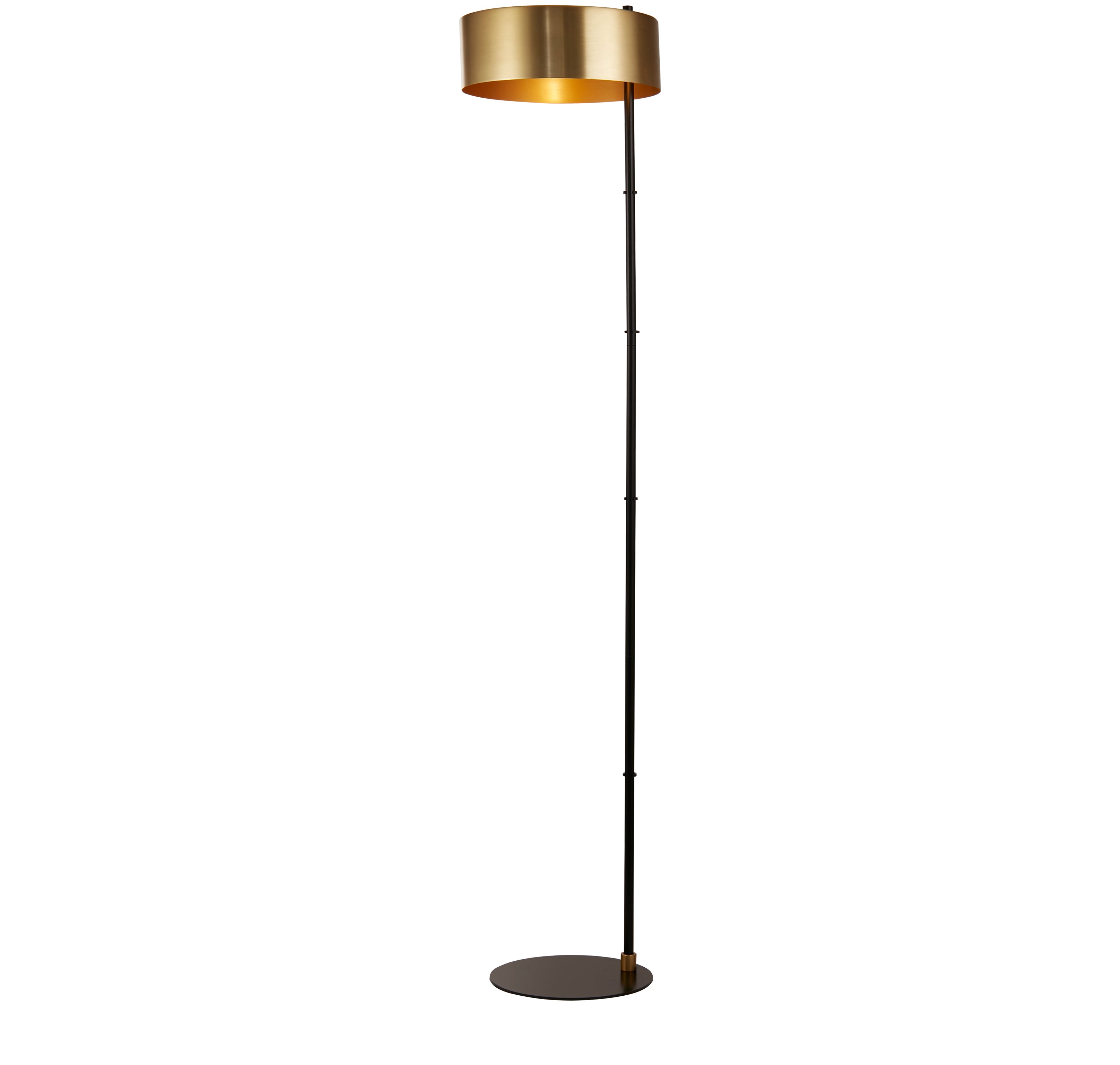 Searchlight Knox Floor Lamp - Black & Gold