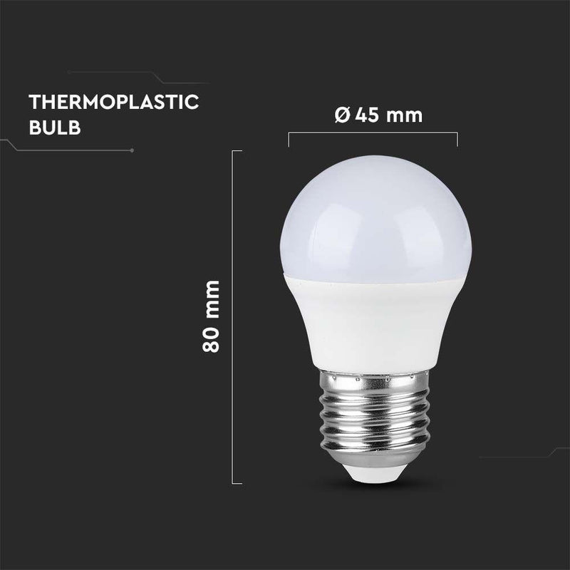 2 x  E27 LED 4.5W Non-Dimmable Lamp/Bulb (40W Equivalent)