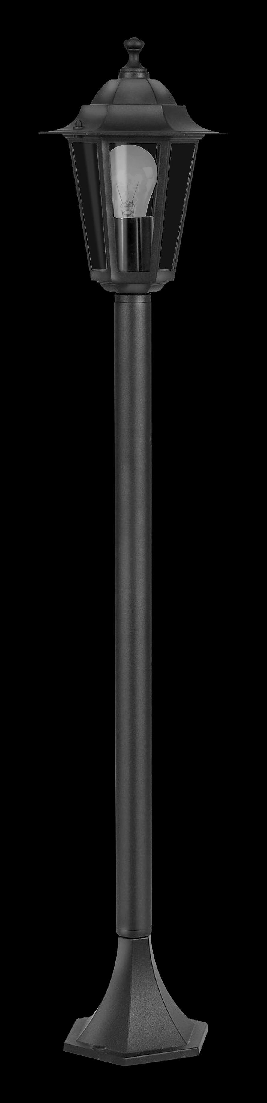 eglo laterna 4 black aluminium outdoor lamp post ip44 living room image