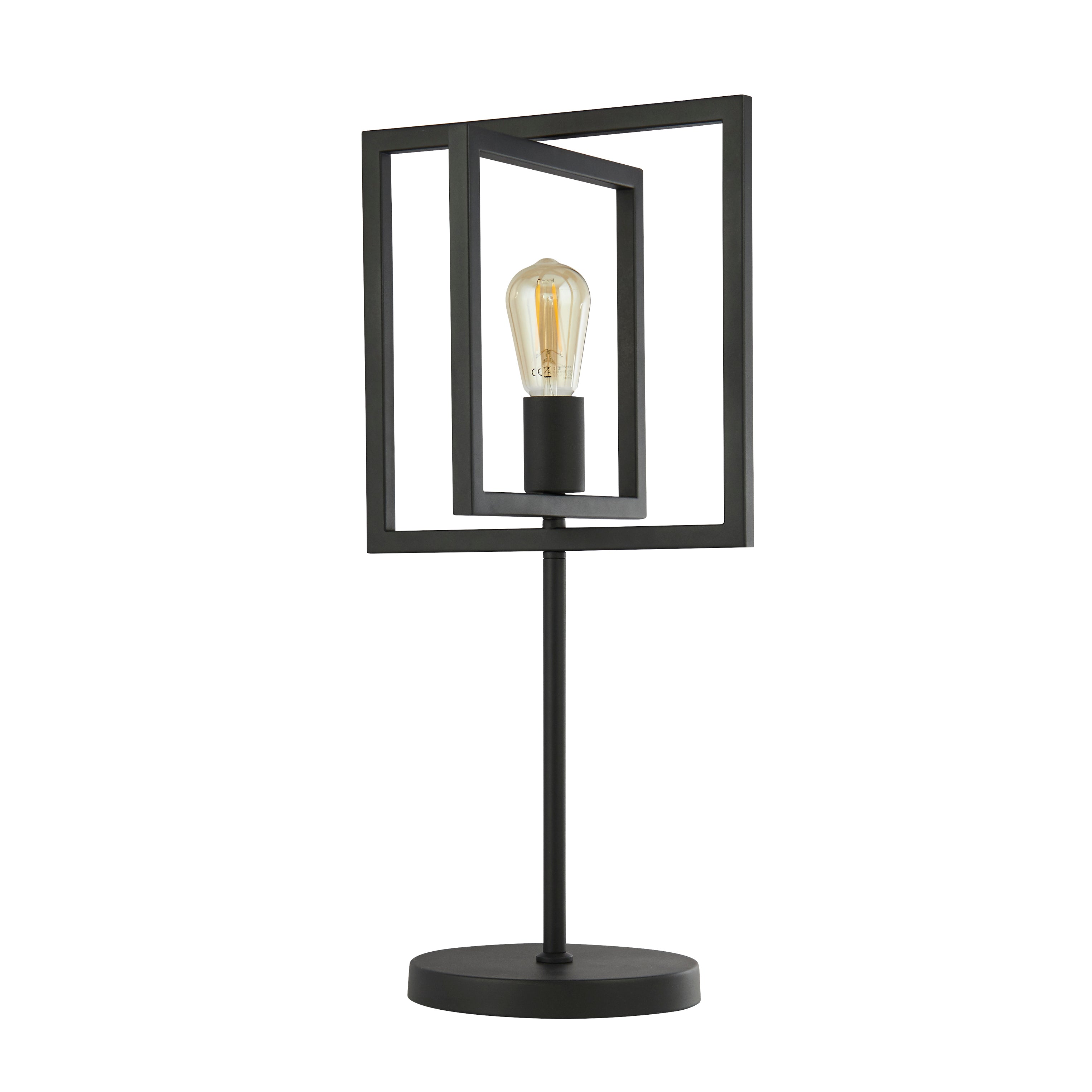 Searchlight Plaza Black Table Lamp