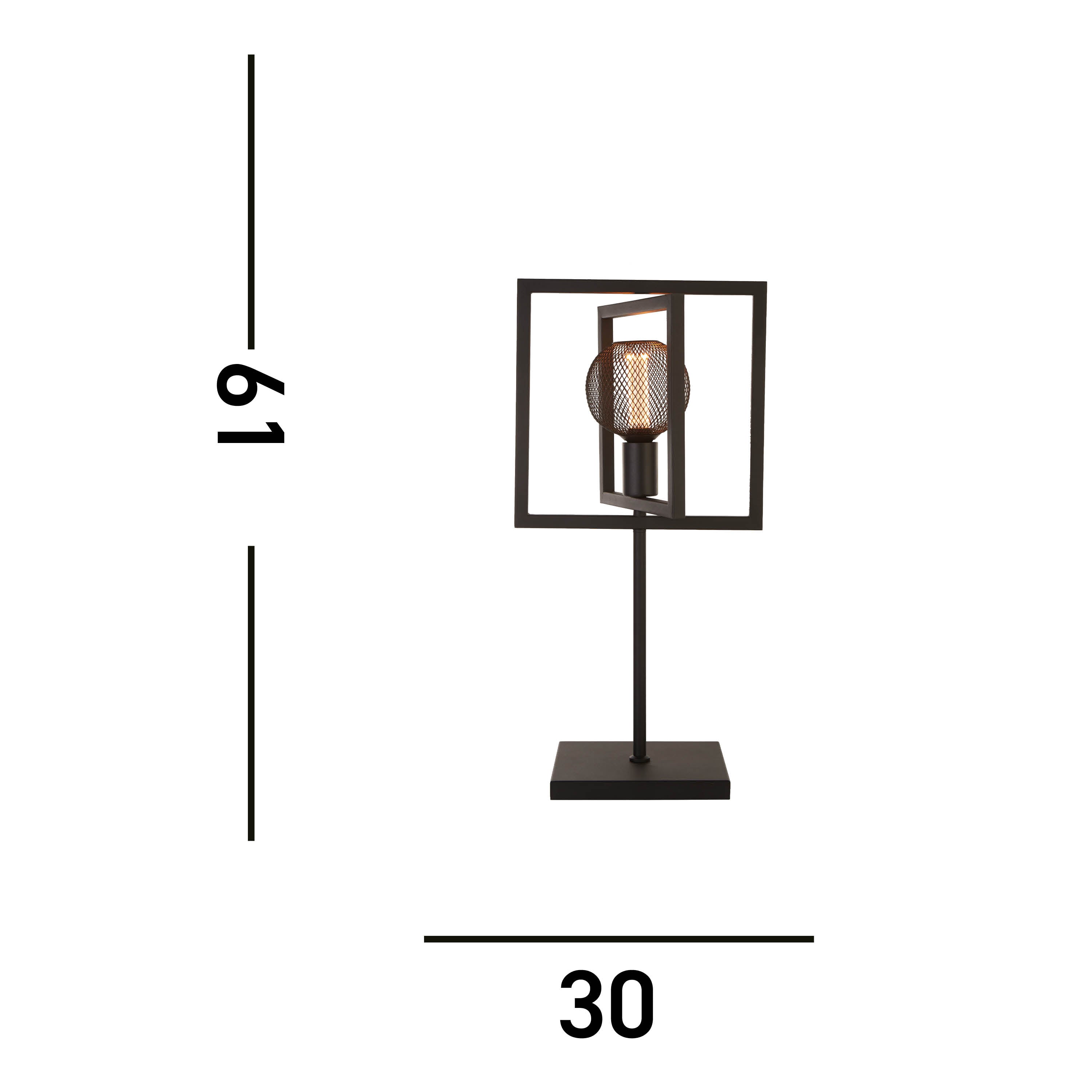 Searchlight Plaza Black Table Lamp