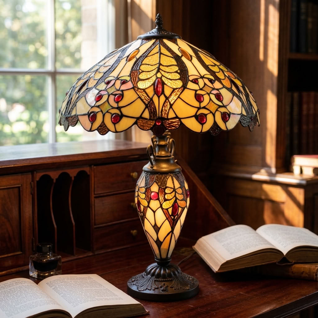 Minster Valentino Tiffany Table Lamp