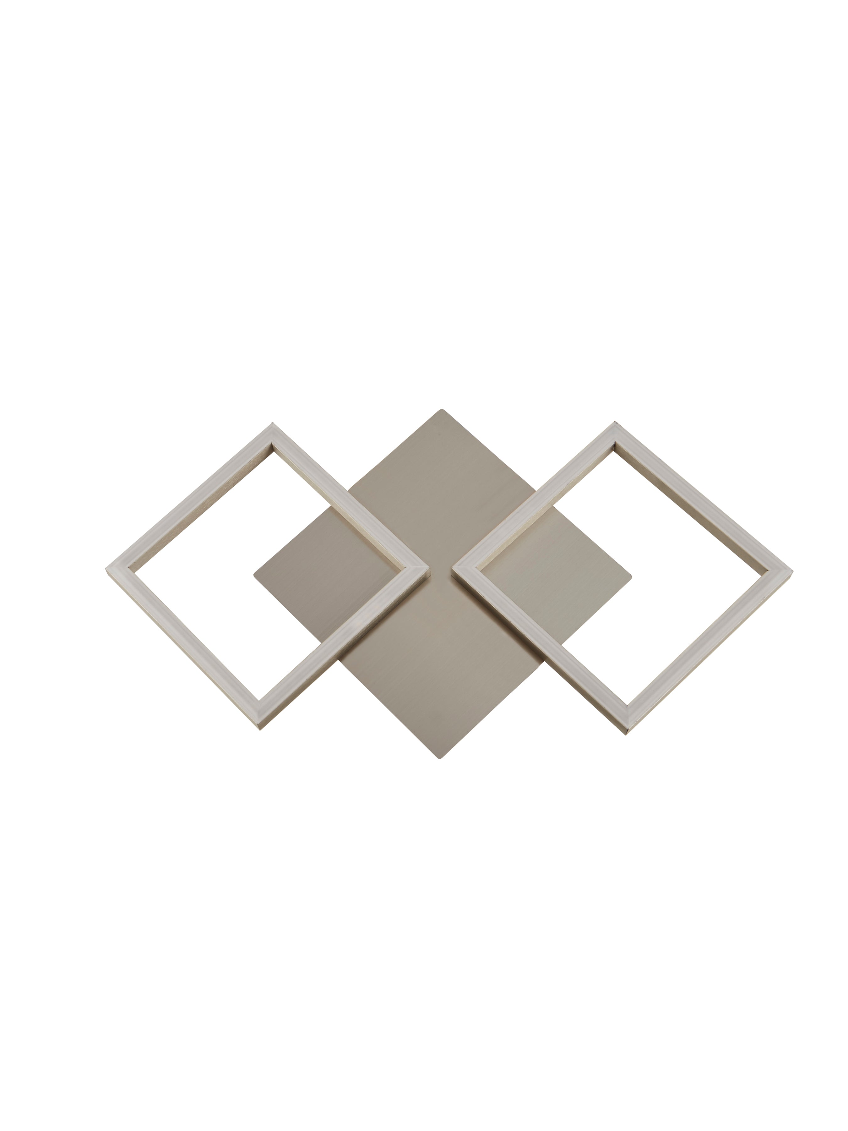 Searchlight Wall Art 2 Light LED Wall Light - Satin Silver