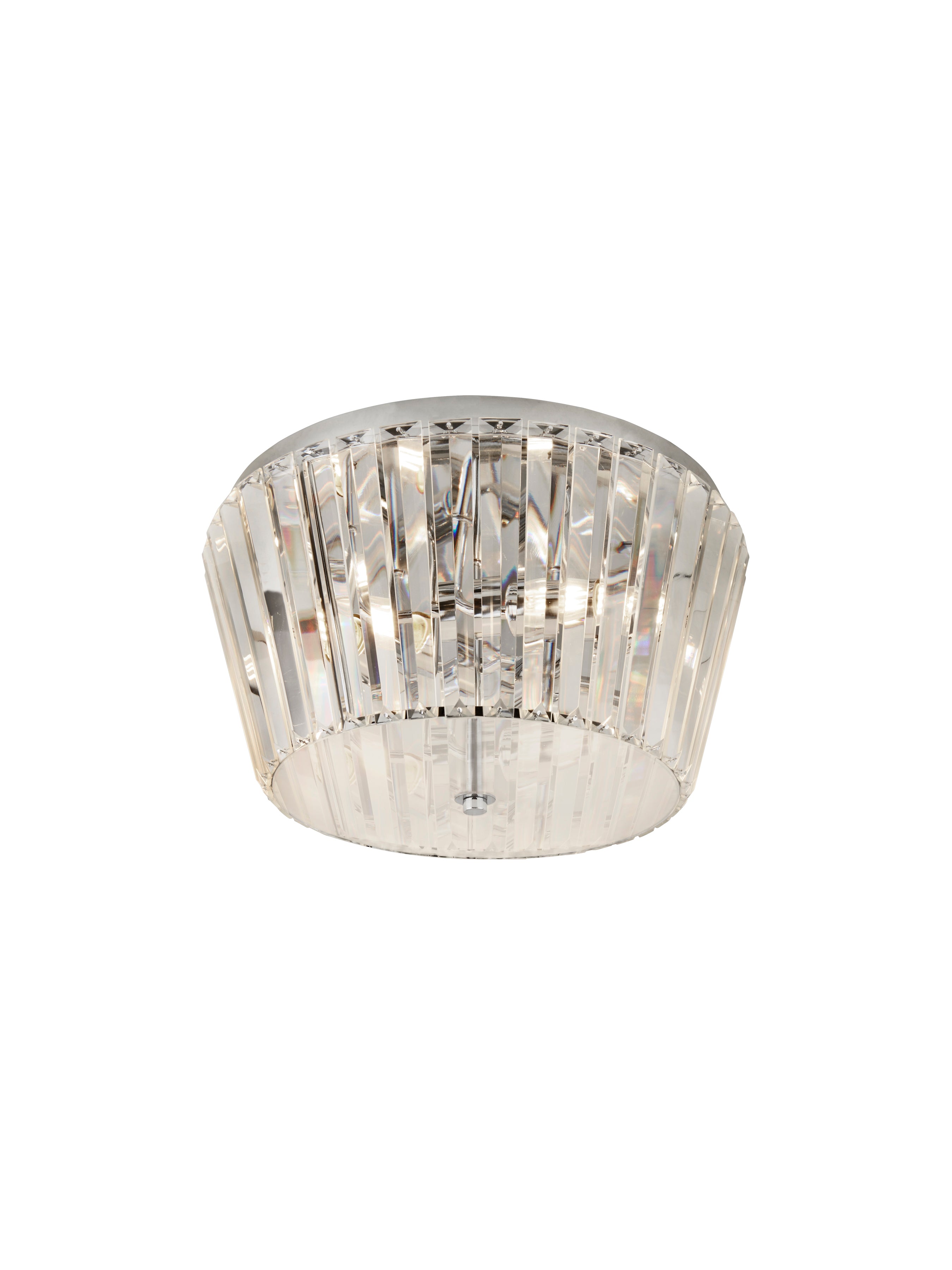 Searchlight Tiara 3 Chrome Flush Ceiling Light