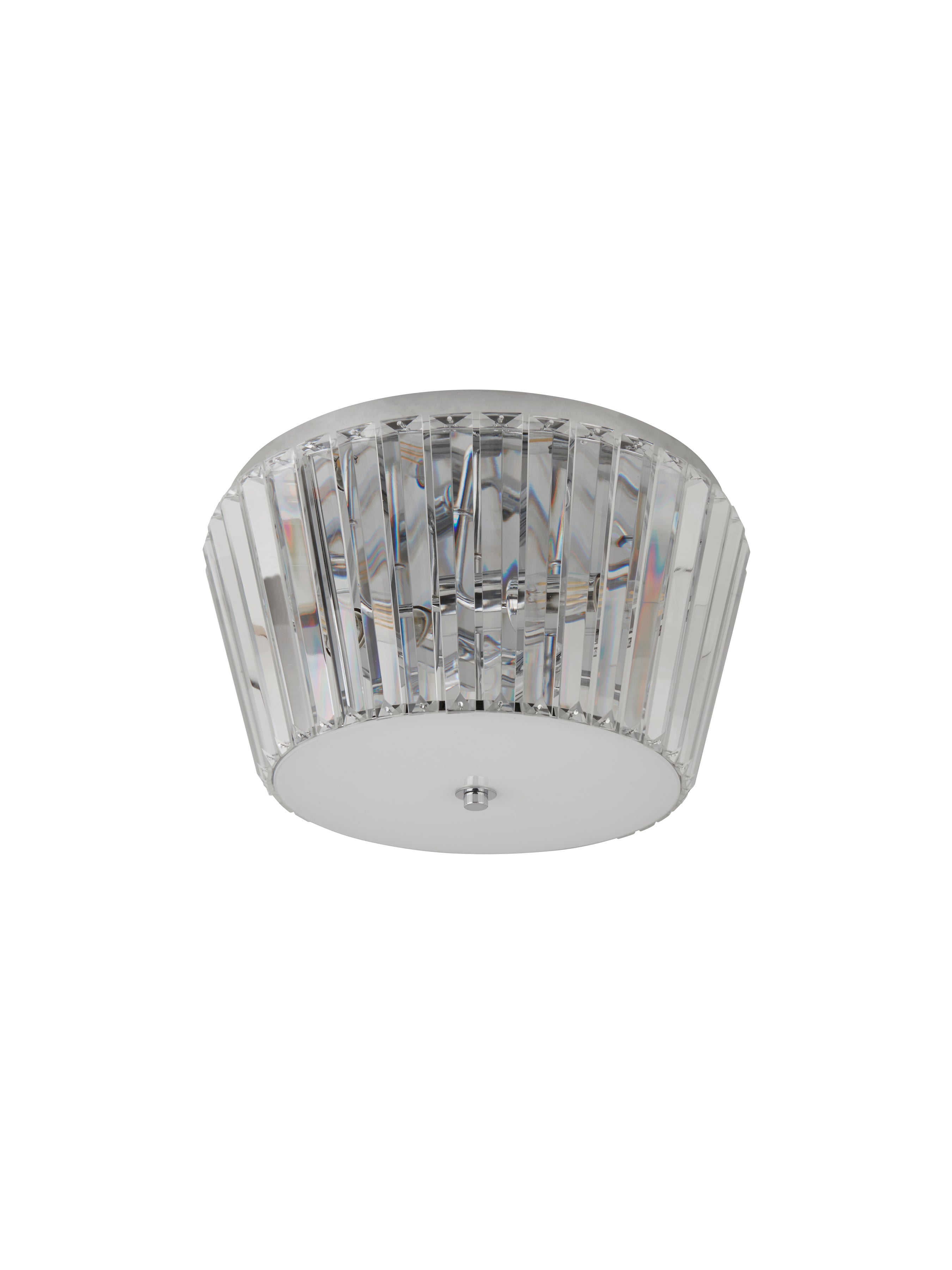 Searchlight Tiara 3 Chrome Flush Ceiling Light