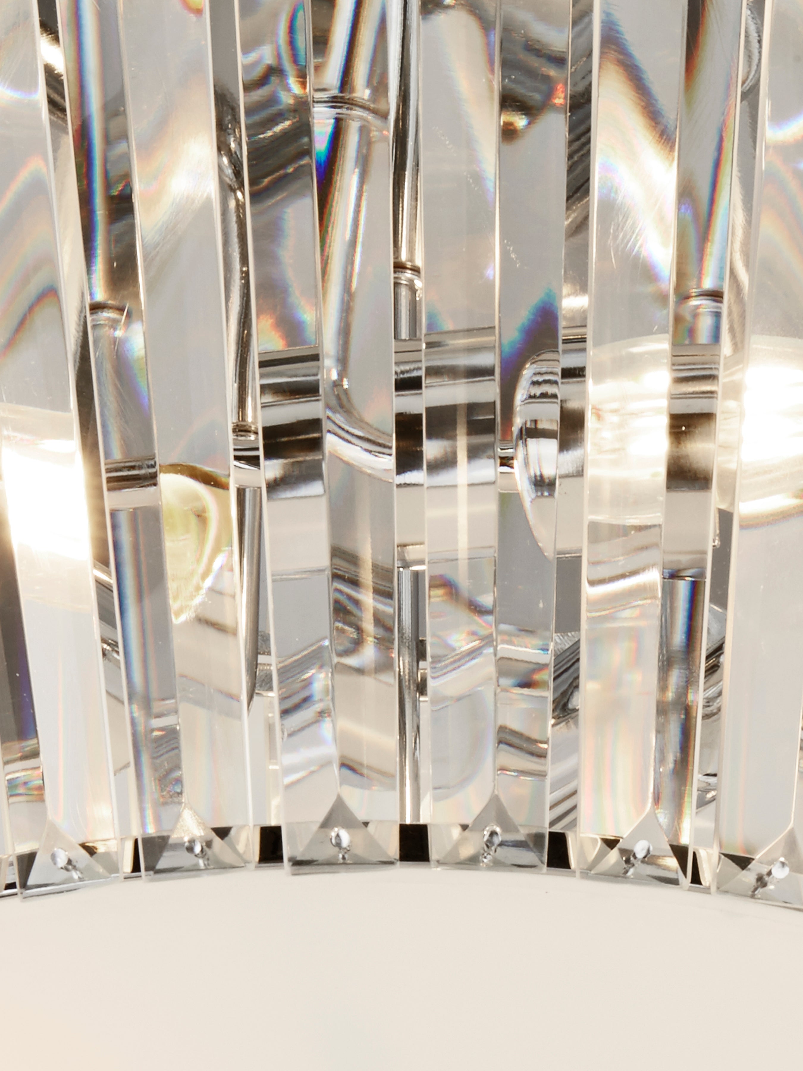 Searchlight Tiara 3 Chrome Flush Ceiling Light