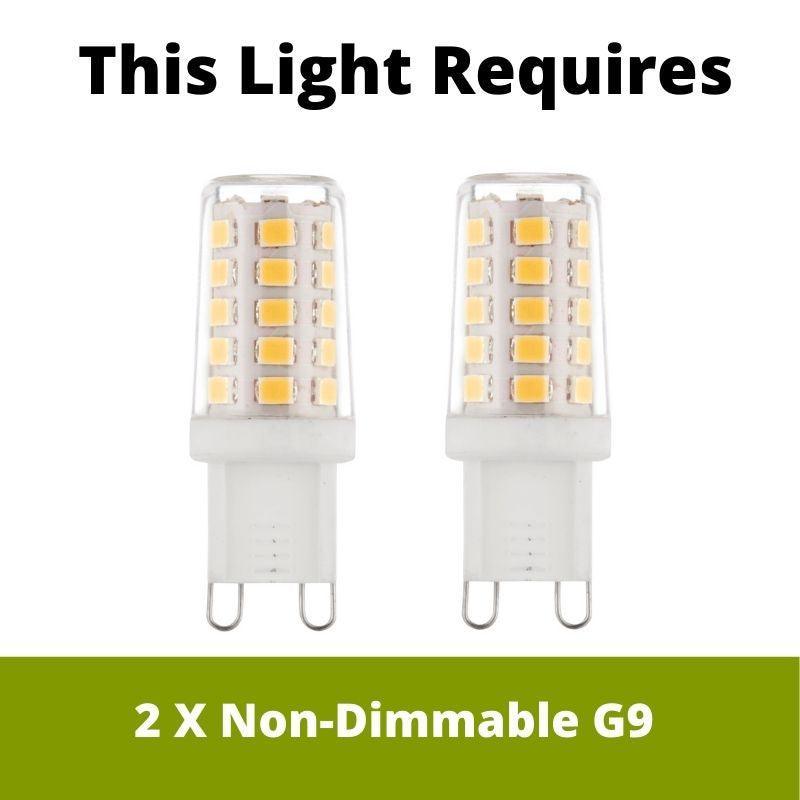Kichler Crystal & Chrome Skye 2 Light Wall Light-warehouse-clearance-140826