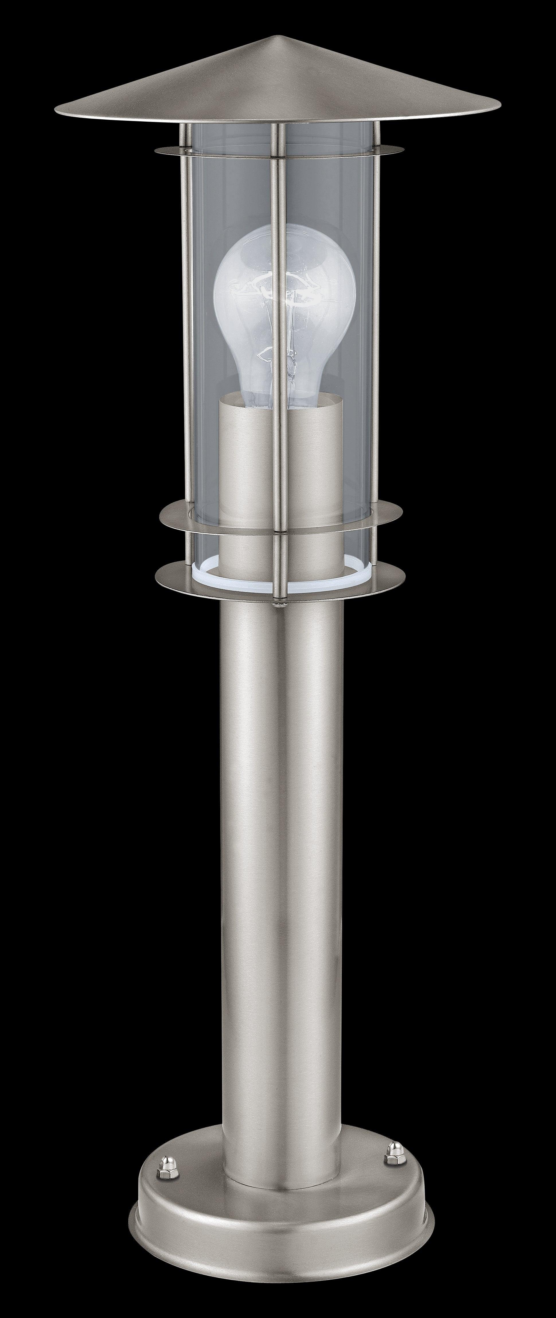 eglo lisio stainless steel ip44 outside bollard 50cm living room image