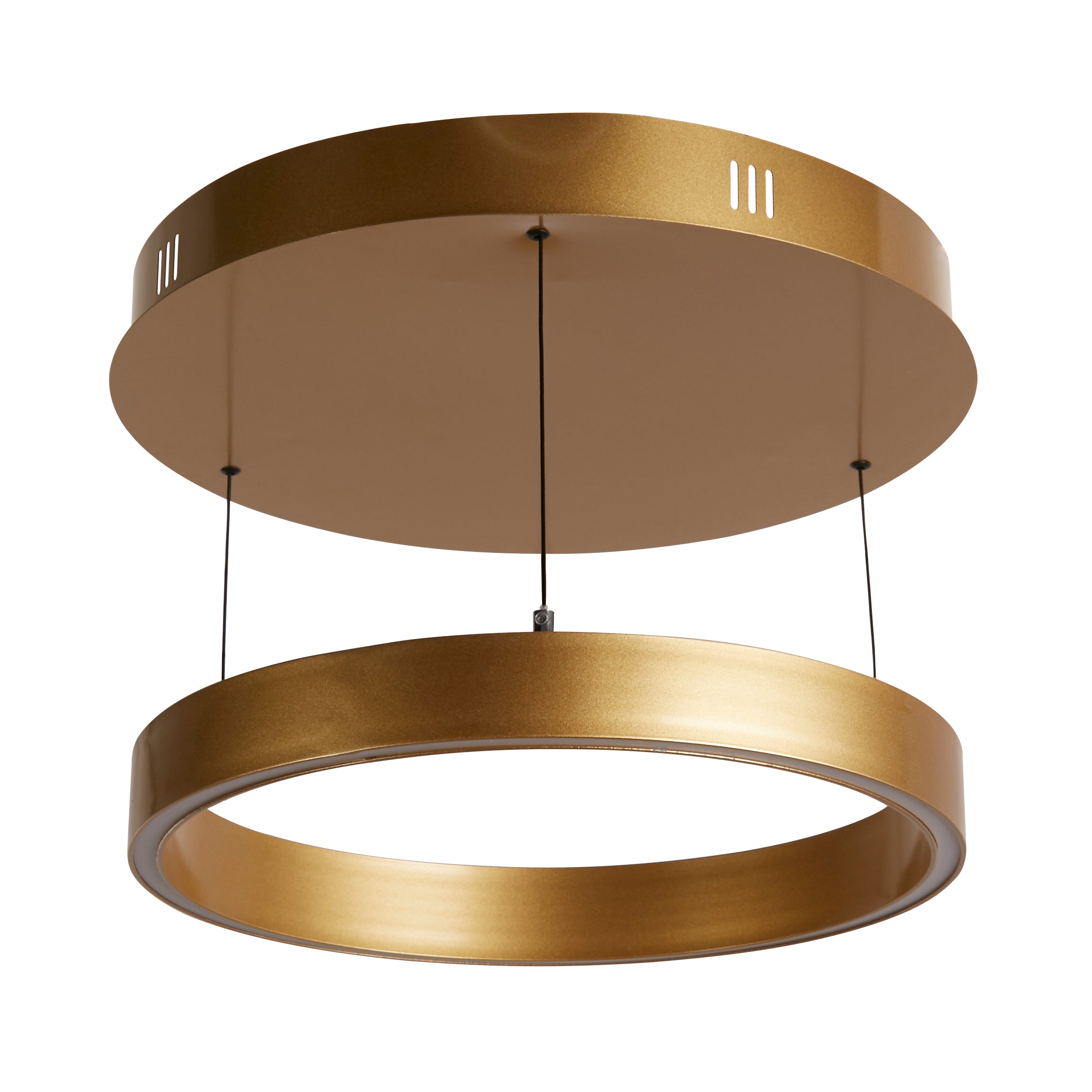 Searchlight Layla Gesture Control Gold LED Round Pendant - 44cm