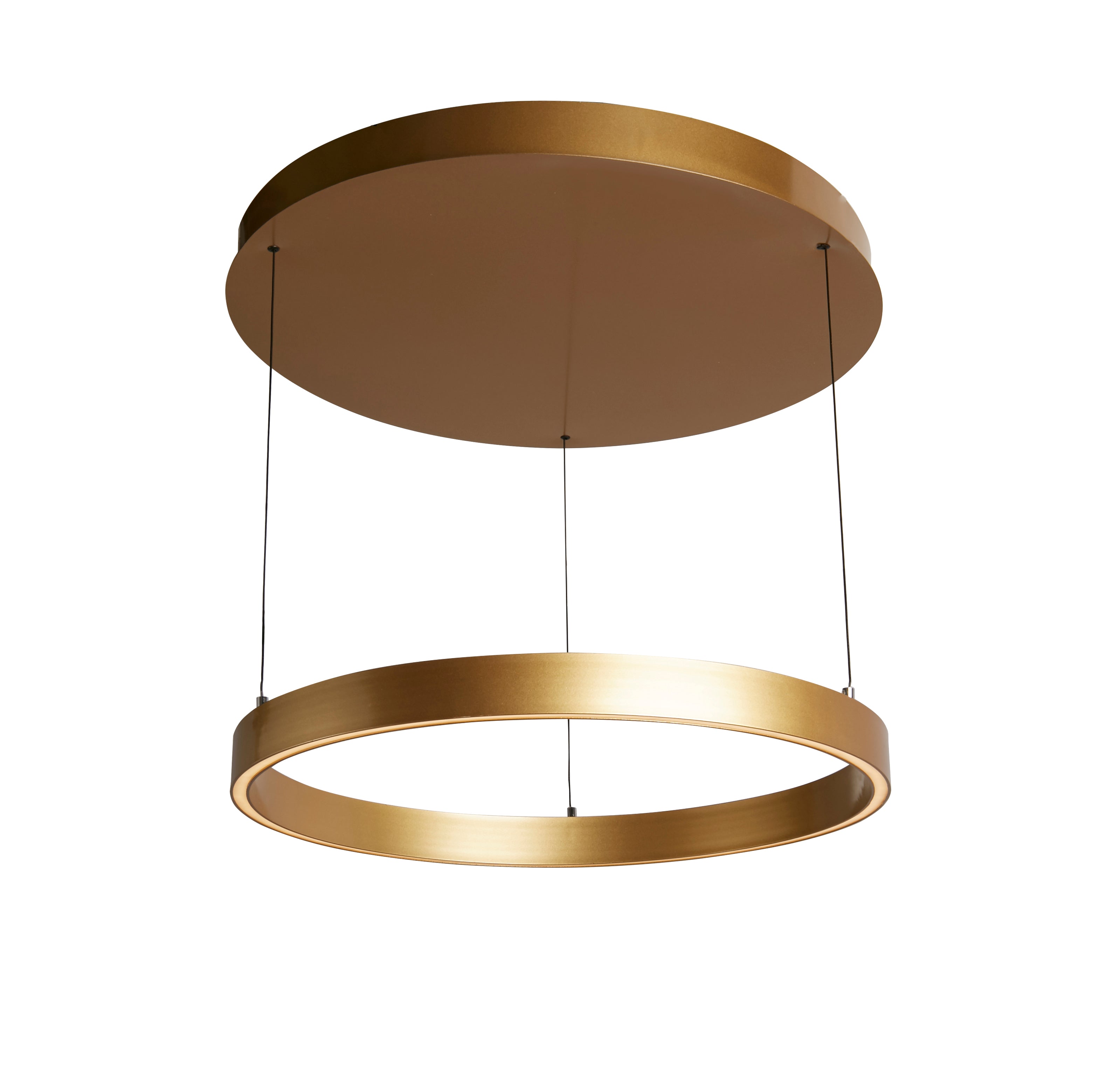 Searchlight Layla Gesture Control Gold LED Round Pendant - 64Cm