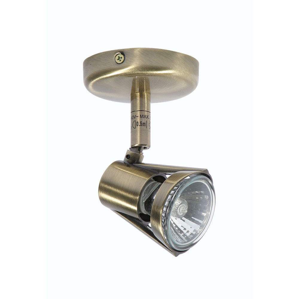 Romore Antique Brass Finish Single Spotlight