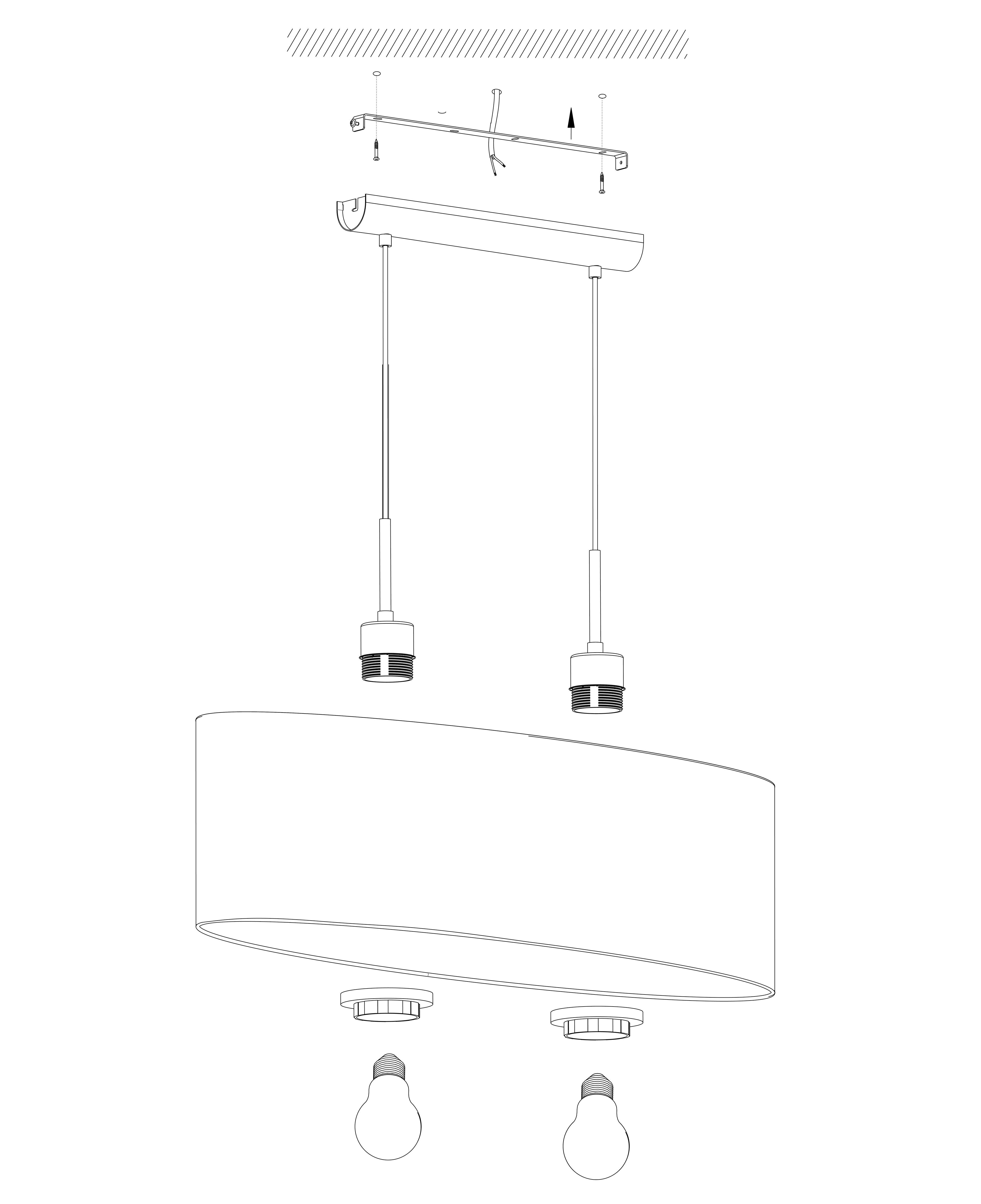 eglo pasteri nickel ceiling pendant with oval taupe shade 75cm kitchen lighting 