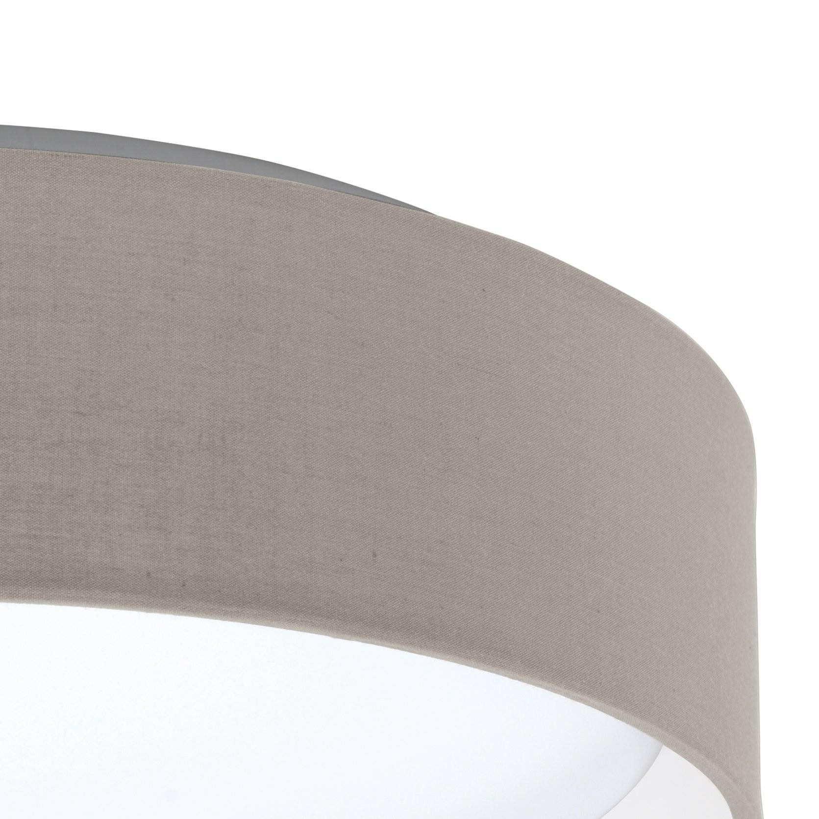 eglo pasteri flush taupe drum ceiling shade Kitchen Lighting Close Up