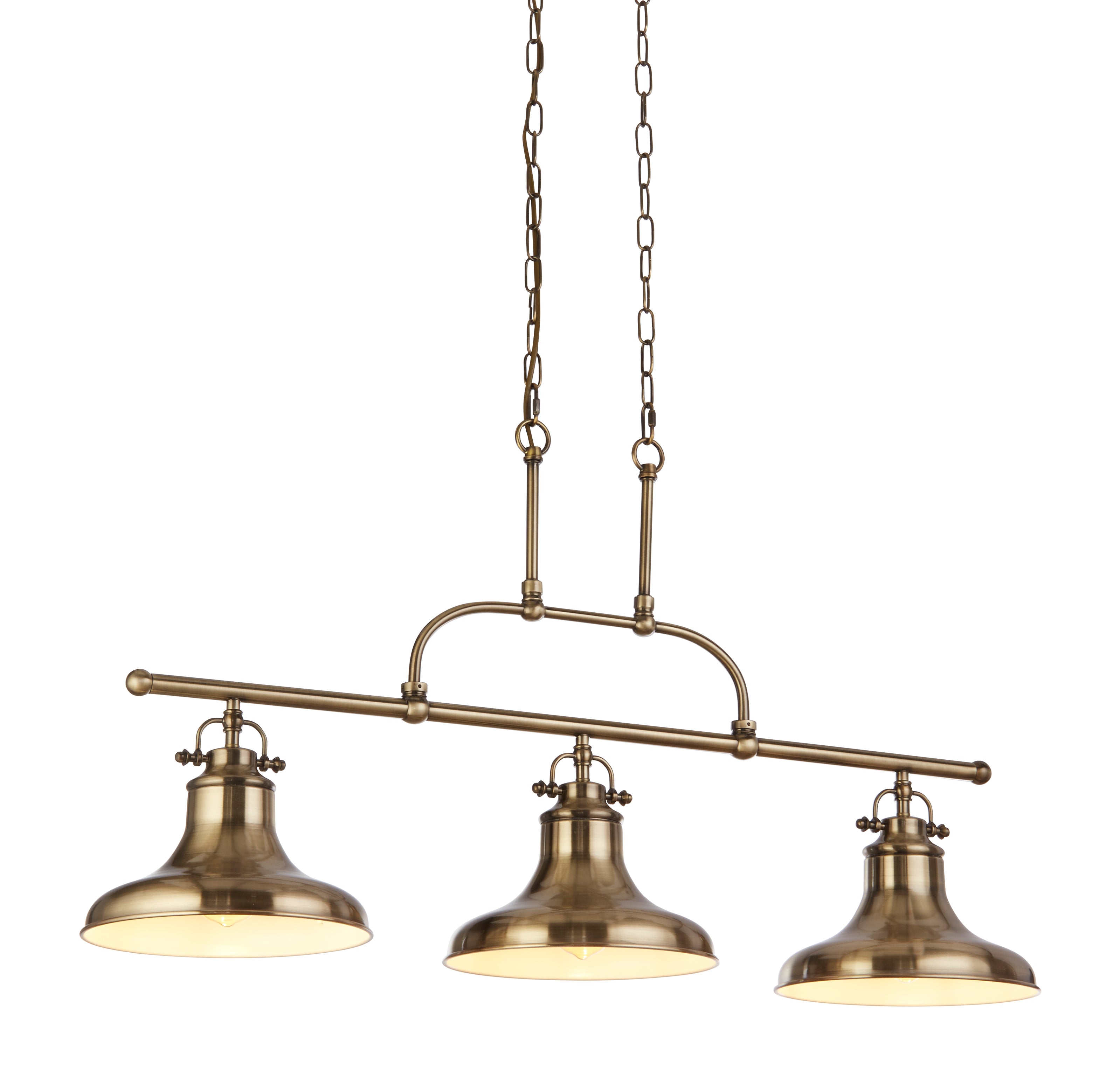 Searchlight Dallas 3 Light Brass Bar Pendant