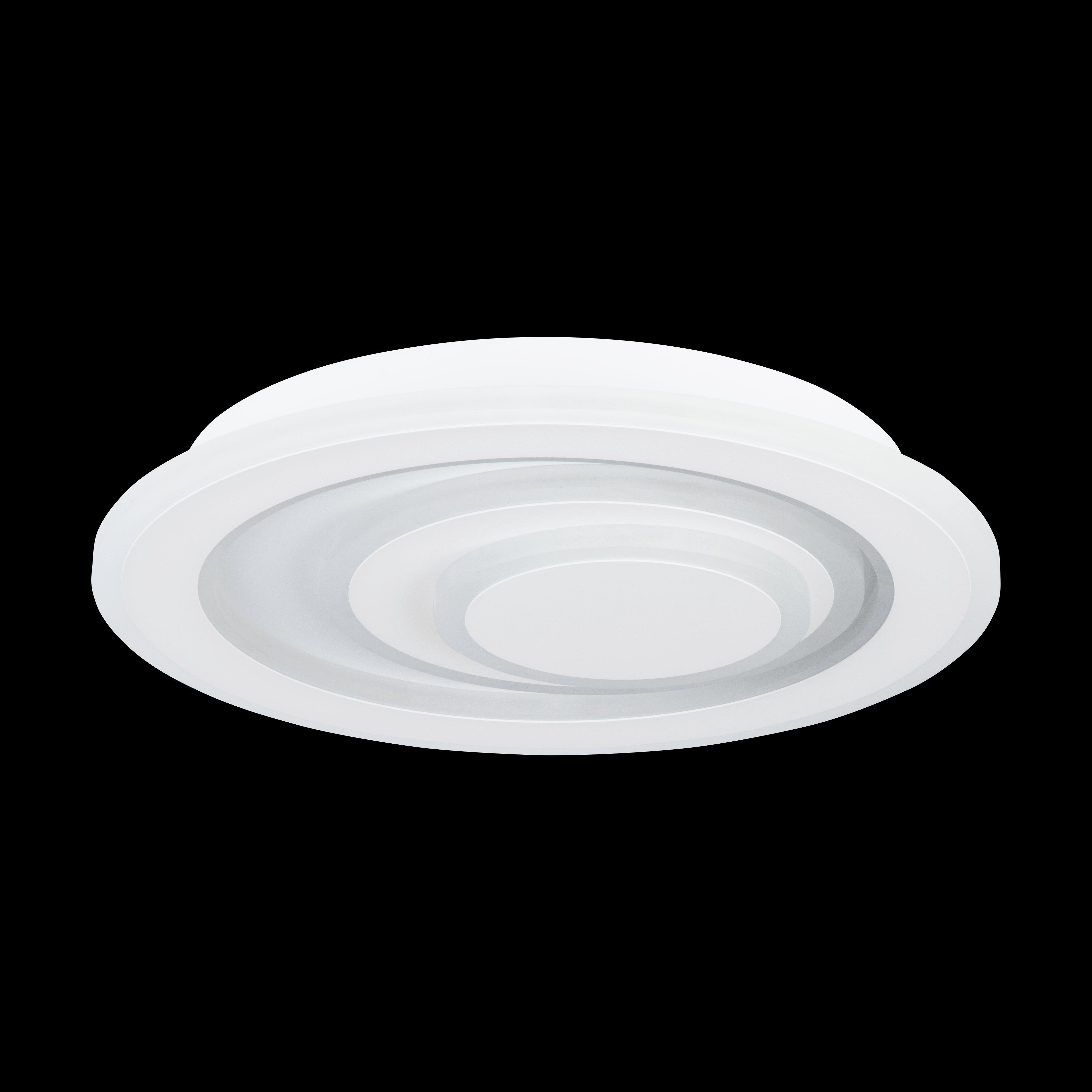 eglo palagiano 1 flush white round led ceiling light 30cm living room image